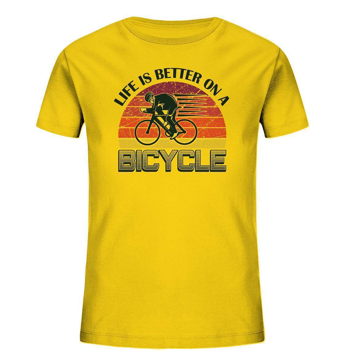 Fahrrad Life is better on a Bicycle - Kids Organic Shirt-bike,bike damen,e-bike trekking,fahrrad,fahrrad damen,fahrrad einfach,fahrrad fahren,fahrrad herren,fahrrad test,fahrradbekleidung,fahrradtour,Life is better on a Bicycle,mountainbike