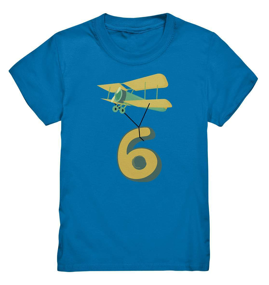 6. Geburtstag Outfit - Flugzeug - Kids Premium Shirt-6 Jahre,6.Geburtstag,flieger,Flugzeug,flugzeugfan,flugzeugshirt,geburtstag,geburtstagsgeschenk,geburtstagsoutfit,Geburtstagsshirt,Geschenk,geschenkidee,jungen,kind,Kindergeburtstag,modellflugzeug,mädchen,perfekte grafik,sechs Jahre alt,sechsjährig,sechster Geburtstag,trendy,unisex,wunderschönes Design