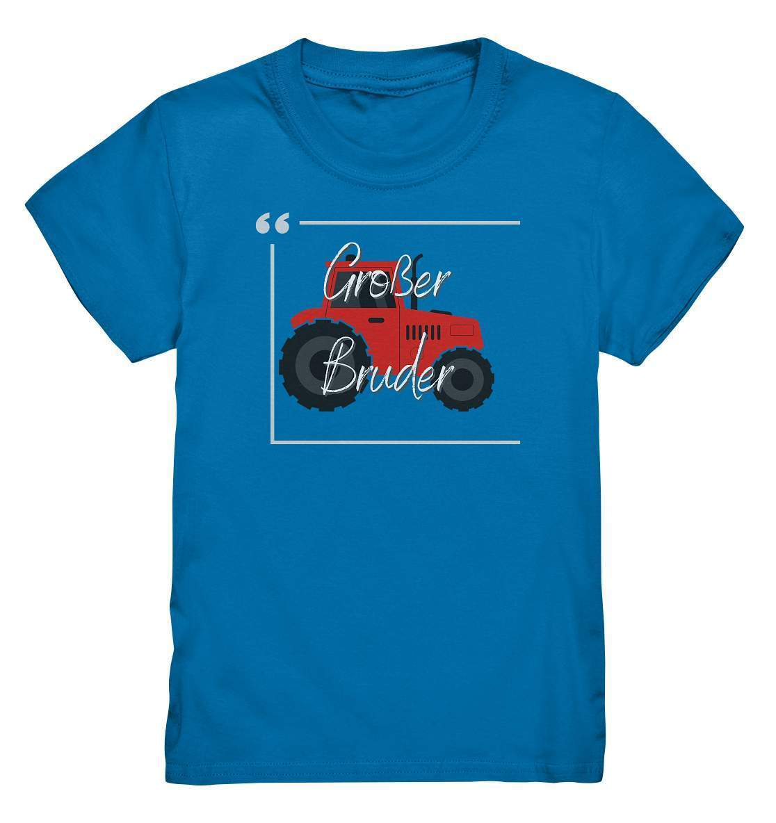 Kinder T-Shirt Geschwisterliebe - Großer Bruder Traktor - Kids Premium Shirt-bruder,einmalig,Geschenk,geschenkidee,geschwister,geschwisterliebe,geschwisteroutfit,großer bruder,jungen,kleinkind,lieblingsteil,perfekte grafik,roter Traktor,Traktor entdecken,Traktoren,Traktorfan,trendy,wunderschönes Design