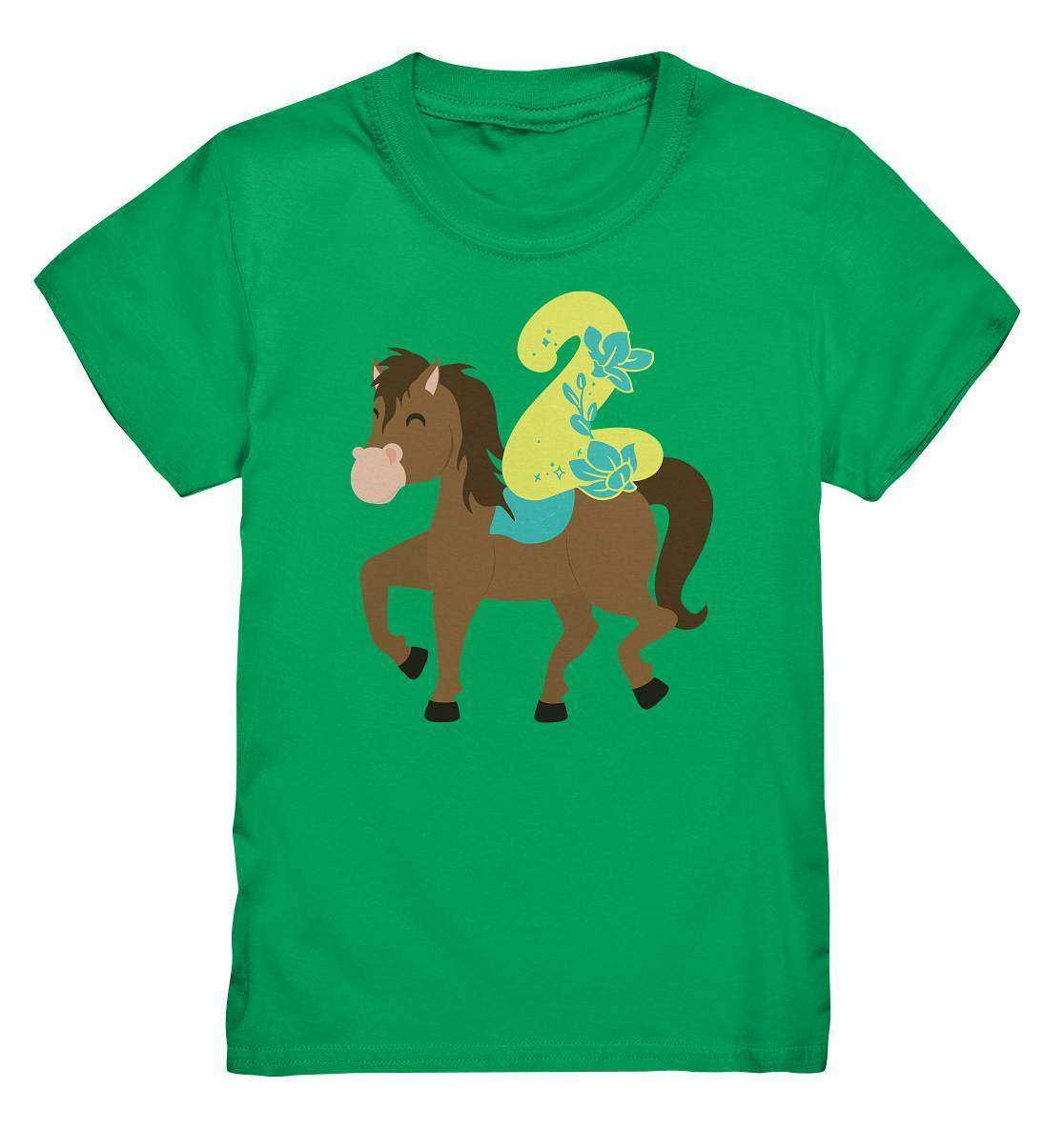 2. Geburtstag Outfit - Pferde - Kids Premium Shirt-2 Jahre,2.Geburtstag,Geburtstag,Geburtstagsgeschenk,geburtstagsoutfit,Geburtstagsshirt,Horse,Kindergeburtstag,kleinkind,mädchen,Pferd,Pferde,Pferde Geburtstag,Pferdefan,Pferdenarr,Reiter,Reiterin,zwei Jahre alt,zweijährig,zweiter Geburtstag