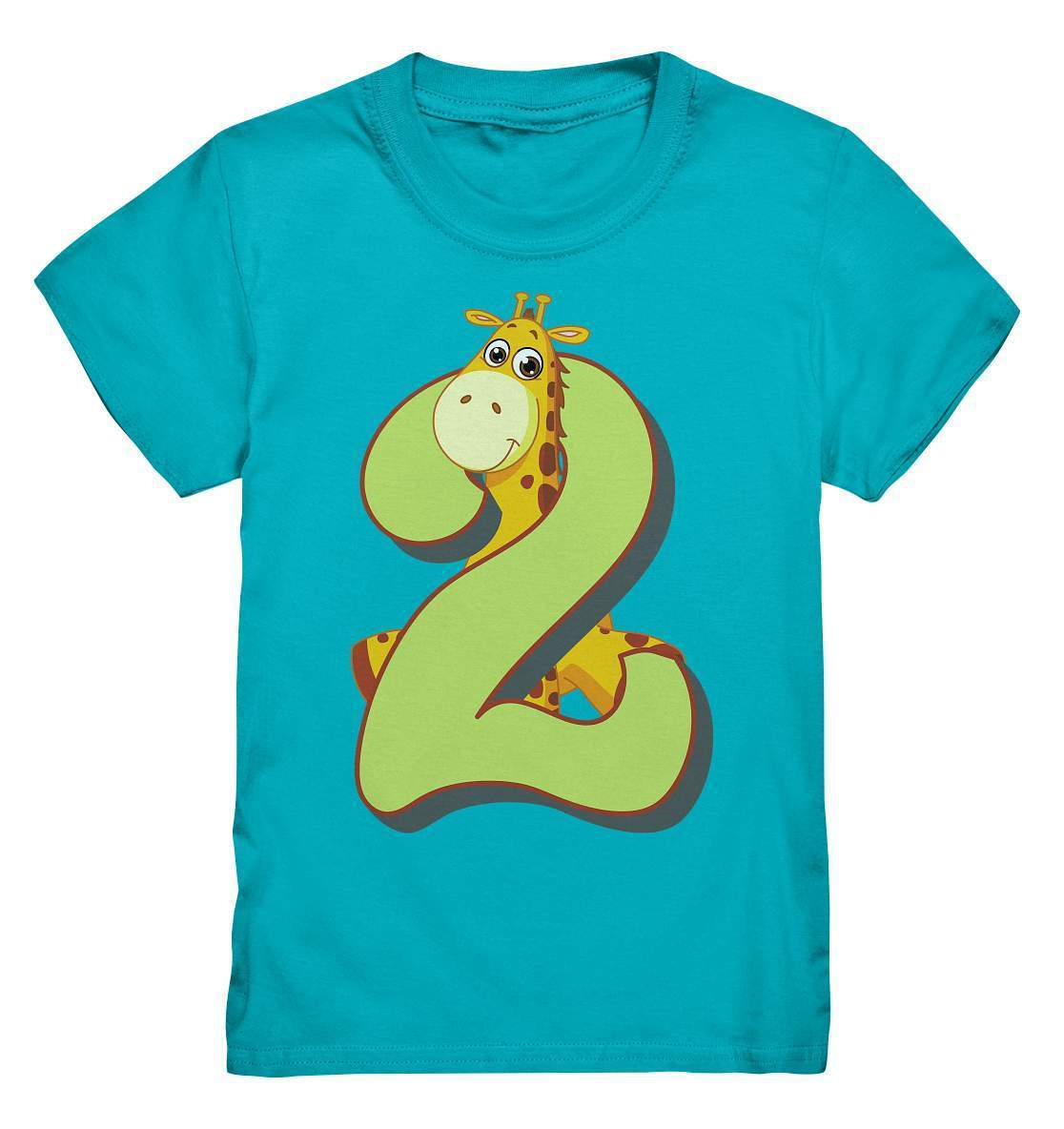 2. Geburtstag Outfit - Wildlife Giraffe - Kids Premium Shirt-2 Jahre,2.geburtstag,geburtstag,Geburtstagsfeier,Geburtstagsgeschenk,geburtstagsoutfit,Geburtstagsparty,Geschenk,geschenkidee,giraffe,jungen,Kindergeburtstag,kleinkind,mädchen,Safari,unisex,wildlife,zwei Jahre alt,zweijährig,zweiter geburtstag