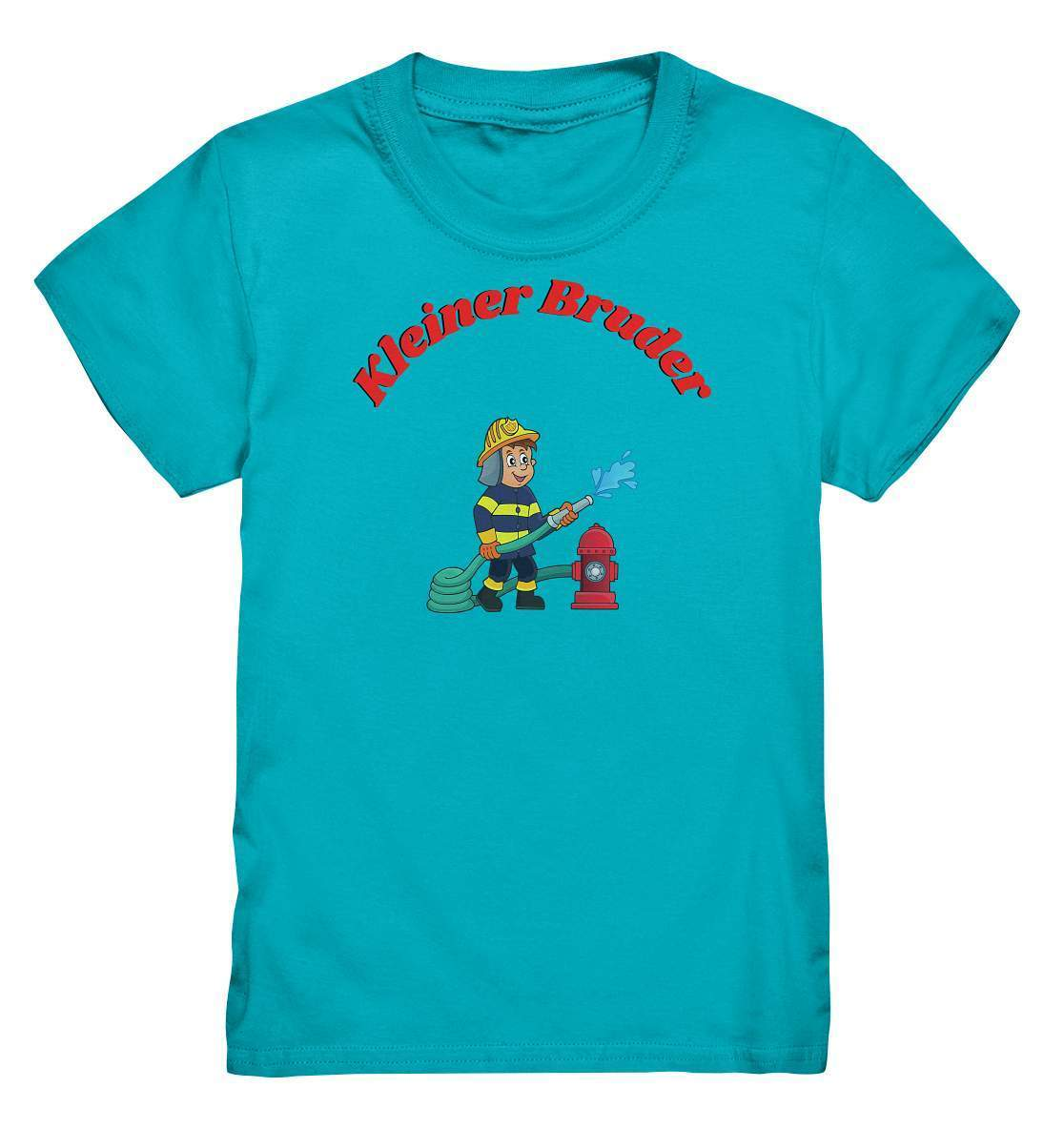 Geschwister Outfit - kleiner Bruder Feuerwehr - Kids Premium Shirt-berufsfeuerwehr,bruder,feuer löschen,feuerlöschhydrant,Feuerwehr,feuerwehrfan,Feuerwehrmann,freiwillige feuerwehr,Geschenk,Geschenkidee,geschwister,geschwisterliebe,hydrant,jugendfeuerwehr,jungen,kleiner bruder,lieblingsteil,perfekte grafik,wunderschönes Design