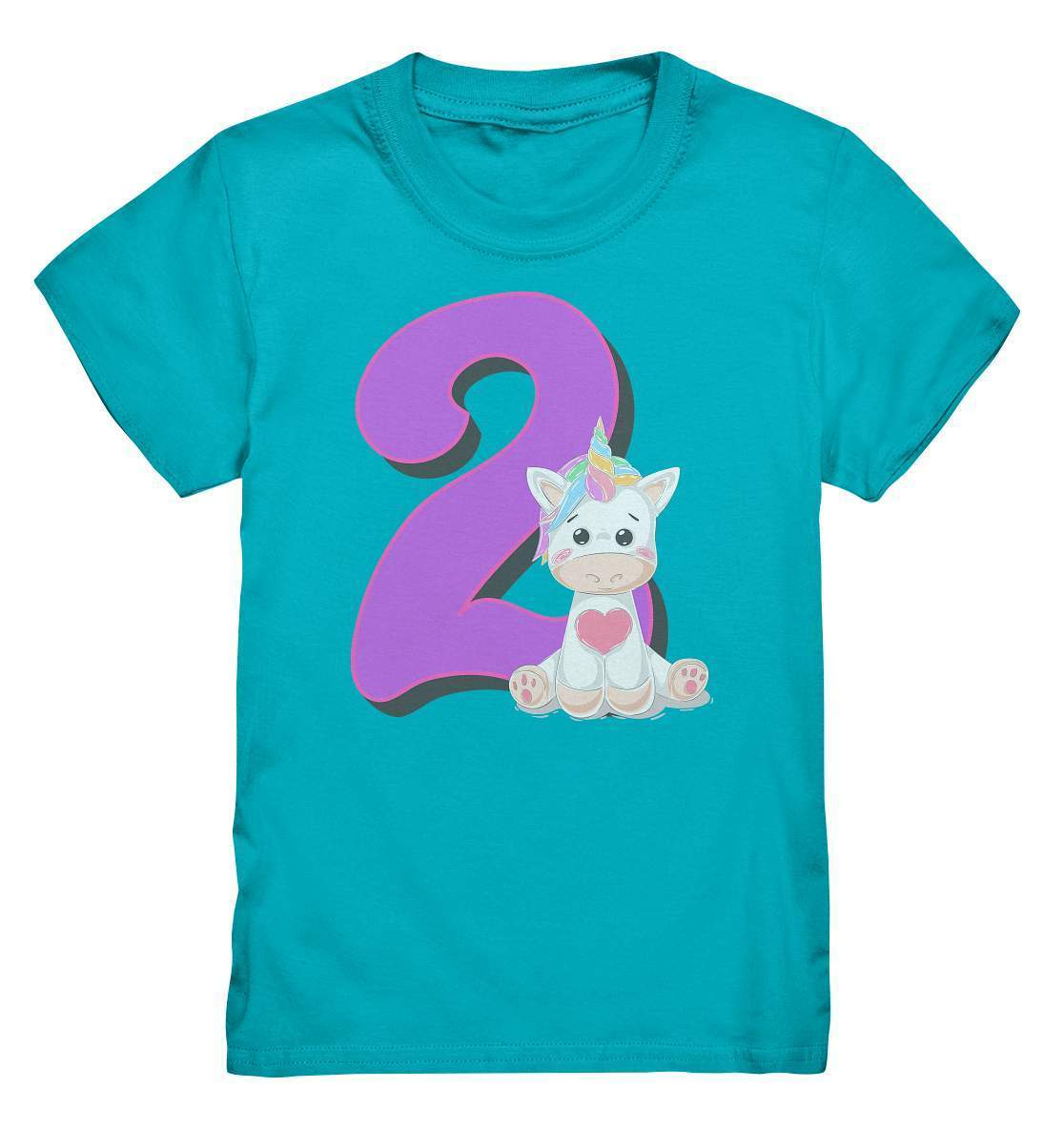 2. Geburtstag Outfit - Einhorn - Kids Premium Shirt-2 jahre,2.geburtstag,einhorn,feier,geburtstag,geburtstagsbody,Geburtstagsfeier,geburtstagsgeschenk,geburtstagsoutfit,Geburtstagsparty,Geschenk,geschenkidee,großes mädchen,Kindergeburtstag,kleinkind,kurzarmbody,lieblingsteil,mädchen,süßer body,unicorn,wunderschönes Design,zwei,zweiter geburtstag