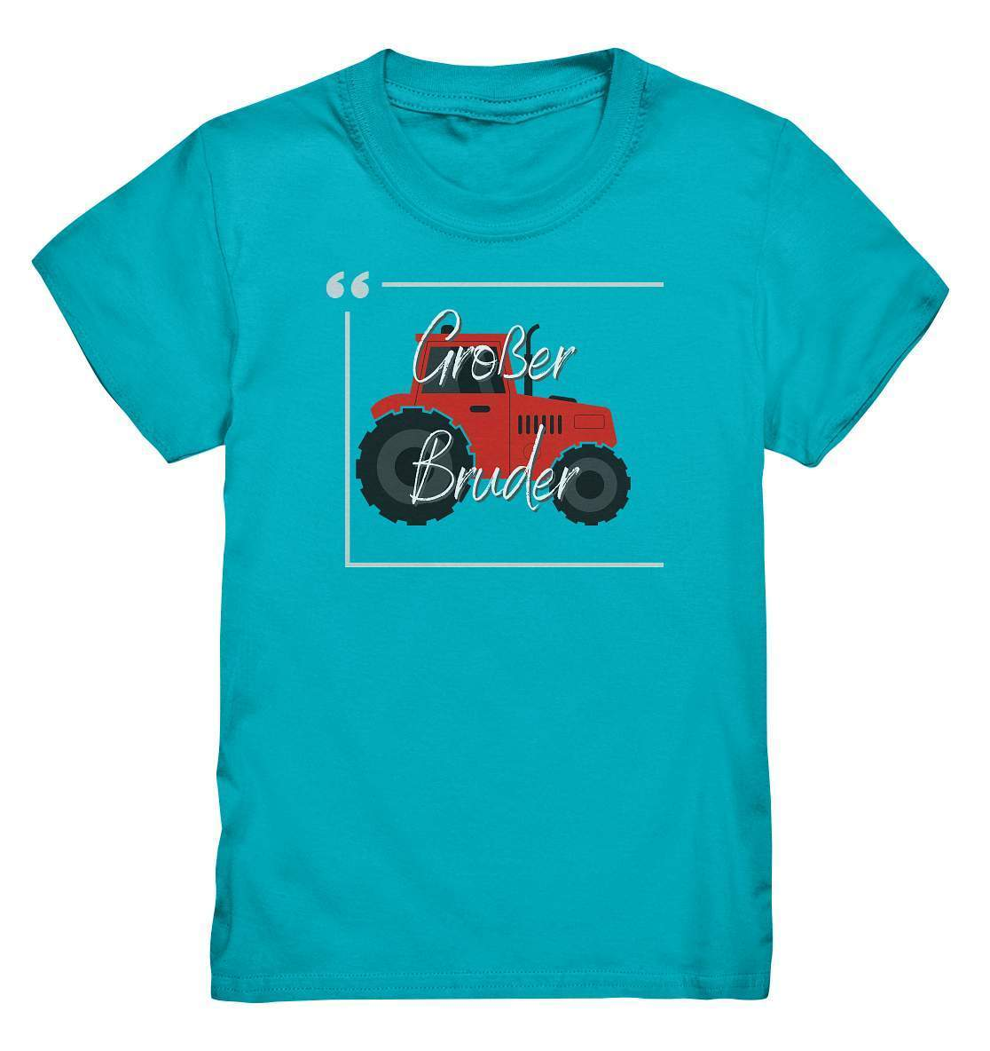 Kinder T-Shirt Geschwisterliebe - Großer Bruder Traktor - Kids Premium Shirt-bruder,einmalig,Geschenk,geschenkidee,geschwister,geschwisterliebe,geschwisteroutfit,großer bruder,jungen,kleinkind,lieblingsteil,perfekte grafik,roter Traktor,Traktor entdecken,Traktoren,Traktorfan,trendy,wunderschönes Design