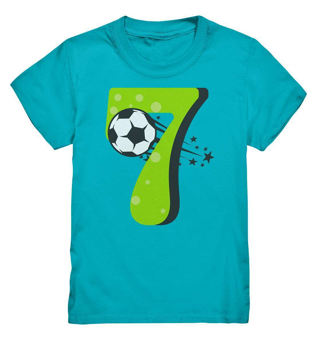 7. Geburtstag Outfit - Fußball - Kids Premium Shirt-7 Jahre,7.Geburtstag,fußball,fußballer,geburtstag,geburtstagsgeschenk,geburtstagsoutfit,Geschenk,geschenkidee,jungen,kind,mädchen,perfekte grafik,rasenballsprot,sieben Jahre alt,siebenjährig,siebenter Geburtstag,trendy,unisex,wunderschönes Design