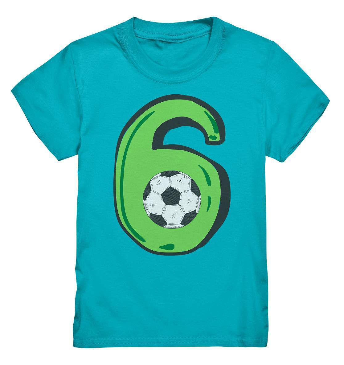 6. Geburtstag Outfit - Fußball - Kids Premium Shirt-6 Jahre,6.Geburtstag,fußball,fußballer,geburtstag,geburtstagsgeschenk,geburtstagsoutfit,Geschenk,geschenkidee,jungen,kind,mädchen,perfekte grafik,rasenballsprot,sechs Jahre alt,sechsjährig,sechster Geburtstag,trendy,unisex,wunderschönes Design