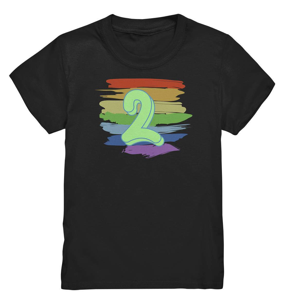 2. Geburtstag Outfit - Regenbogen - Kids Premium Shirt-2 Jahre,2.Geburtstag,bunt,bunter Regenbogen,farbspektrum regenbogen,geburtstag,geburtstagsgeschenk,geburtstagsoutfit,Geburtstagsshirt,Geschenk,geschenkidee,jungen,Kindergeburtstag,kleinkind,mädchen,perfekte grafik,Rainbow,Regenbogen,trendy,unisex,wunderschönes Design,zwei Jahre alt,zweijährig,zweiter Geburtstag