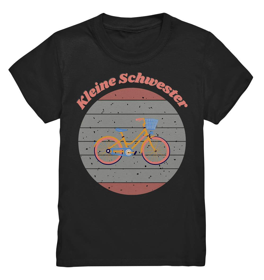 Geschwister Outfit - Kleine Schwester Fahrrad - Kids Premium Shirt-Fahrrad,Geschenk,Geschenkidee,geschwister,geschwister outfit,geschwisterliebe,Kleine schwester,liebe,lieblingsteil,mädchen,perfekte grafik,schwester,schwestern,stolze schwester,tochter,trendy,Vintage,Vintage style,wunderschönes Design