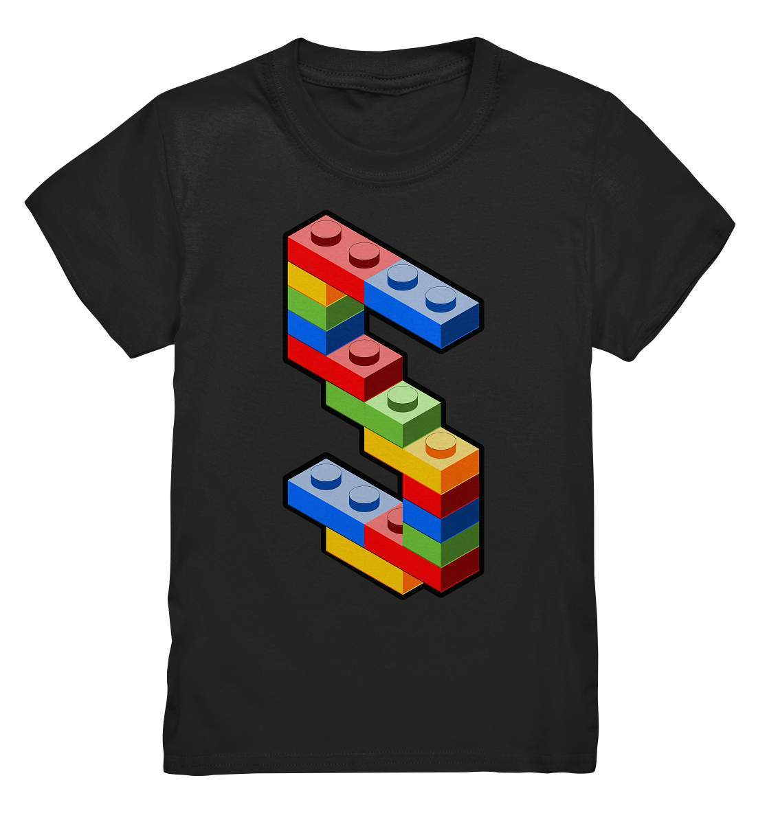 Bausteine 5. Geburtstag Outfit - Blockbaustein - Kids Premium Shirt-5 Jahre,5.Geburtstag,Bausteine,Blockbausteine,Duplo,fünf Jahre alt,fünfjährig,fünfter Geburtstag,Geburtstagsgeschenk,geburtstagsoutfit,jungen,kind,Klemmbausteine,Lego,mädchen,Stapelsteine,unisex