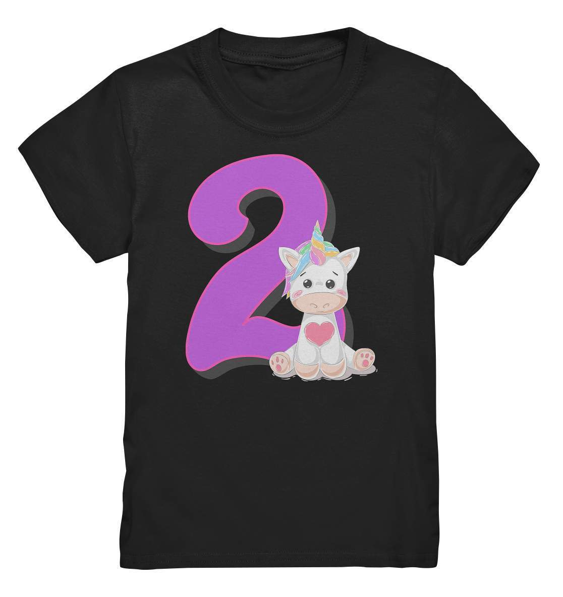 2. Geburtstag Outfit - Einhorn - Kids Premium Shirt-2 jahre,2.geburtstag,einhorn,feier,geburtstag,geburtstagsbody,Geburtstagsfeier,geburtstagsgeschenk,geburtstagsoutfit,Geburtstagsparty,Geschenk,geschenkidee,großes mädchen,Kindergeburtstag,kleinkind,kurzarmbody,lieblingsteil,mädchen,süßer body,unicorn,wunderschönes Design,zwei,zweiter geburtstag