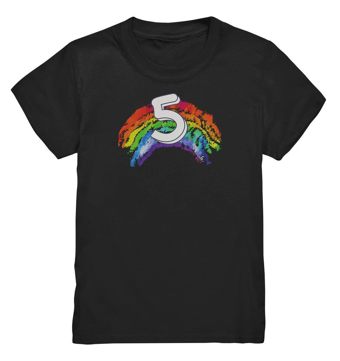 5. Geburtstag Outfit - Regenbogen - Kids Premium Shirt-5 Jahre,5.Geburtstag,bunt,bunter Regenbogen,farbspektrum regenbogen,fünf Jahre alt,fünfjährig,fünfter Geburtstag,geburtstag,geburtstagsgeschenk,geburtstagsoutfit,Geburtstagsshirt,Geschenk,geschenkidee,jungen,kind,Kindergeburtstag,mädchen,perfekte grafik,Rainbow,Regenbogen,trendy,unisex,wunderschönes Design