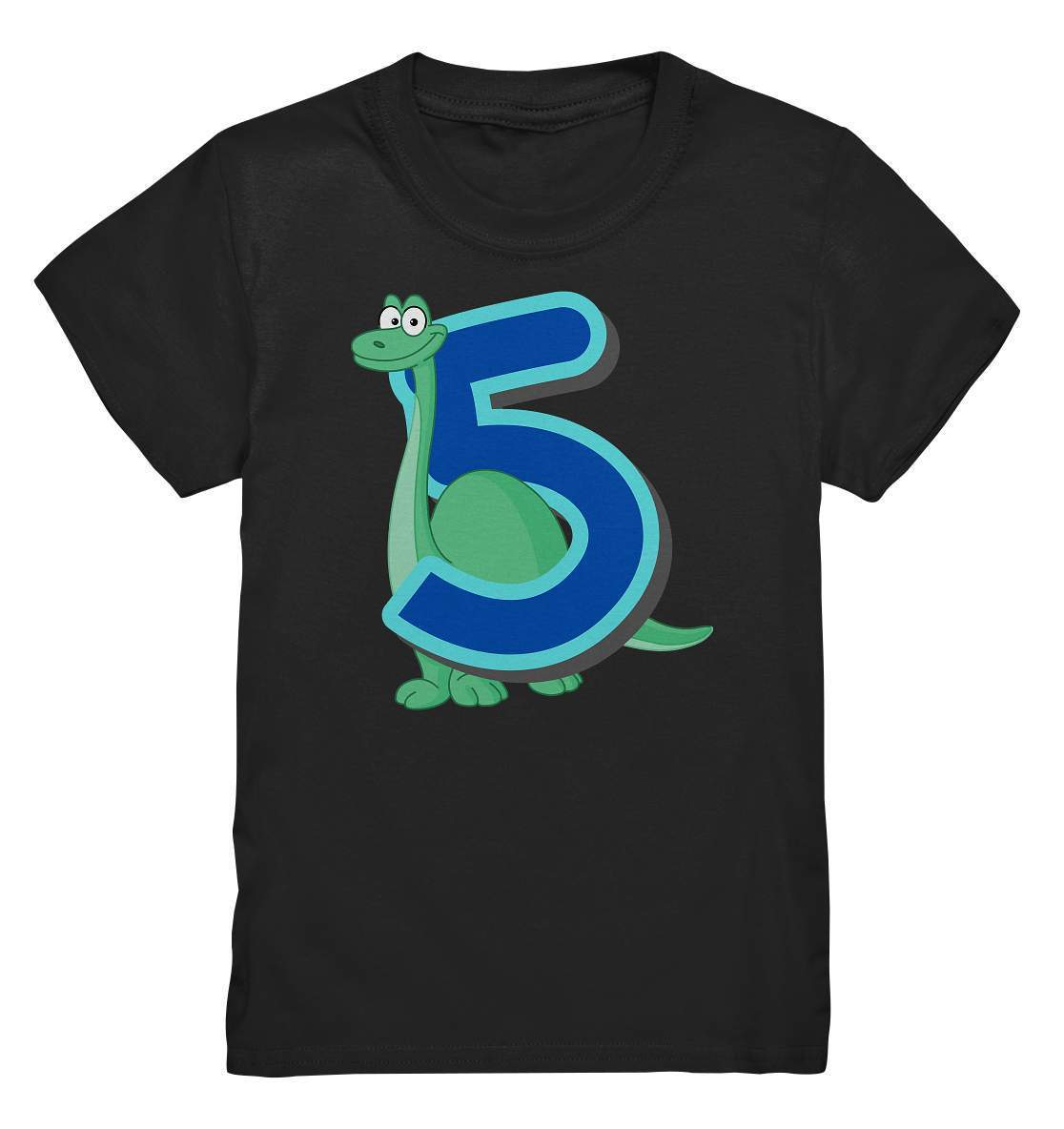 5. Geburtstag Outfit - Dino Geburtstagsshirt - Kids Premium Shirt-5 Jahre,5.geburtstag,blauer dino,dino,dinofan,dinosaurier,geburtstag,geburtstagsoutfit,geschenkidee,gruen,jungen,Kindergeburtstag,kleinkind,mädchen