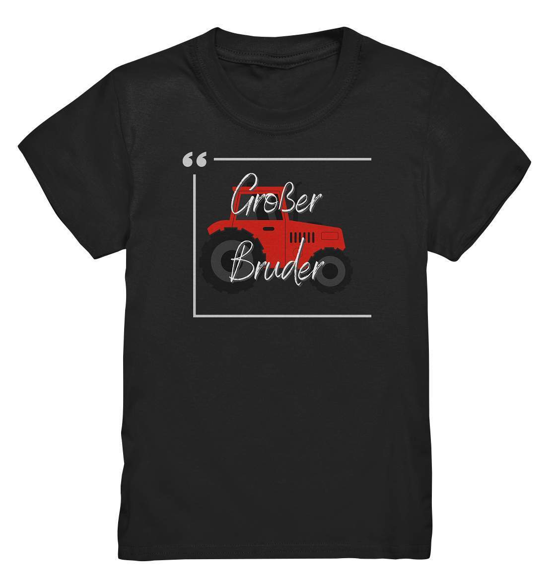 Kinder T-Shirt Geschwisterliebe - Großer Bruder Traktor - Kids Premium Shirt-bruder,einmalig,Geschenk,geschenkidee,geschwister,geschwisterliebe,geschwisteroutfit,großer bruder,jungen,kleinkind,lieblingsteil,perfekte grafik,roter Traktor,Traktor entdecken,Traktoren,Traktorfan,trendy,wunderschönes Design