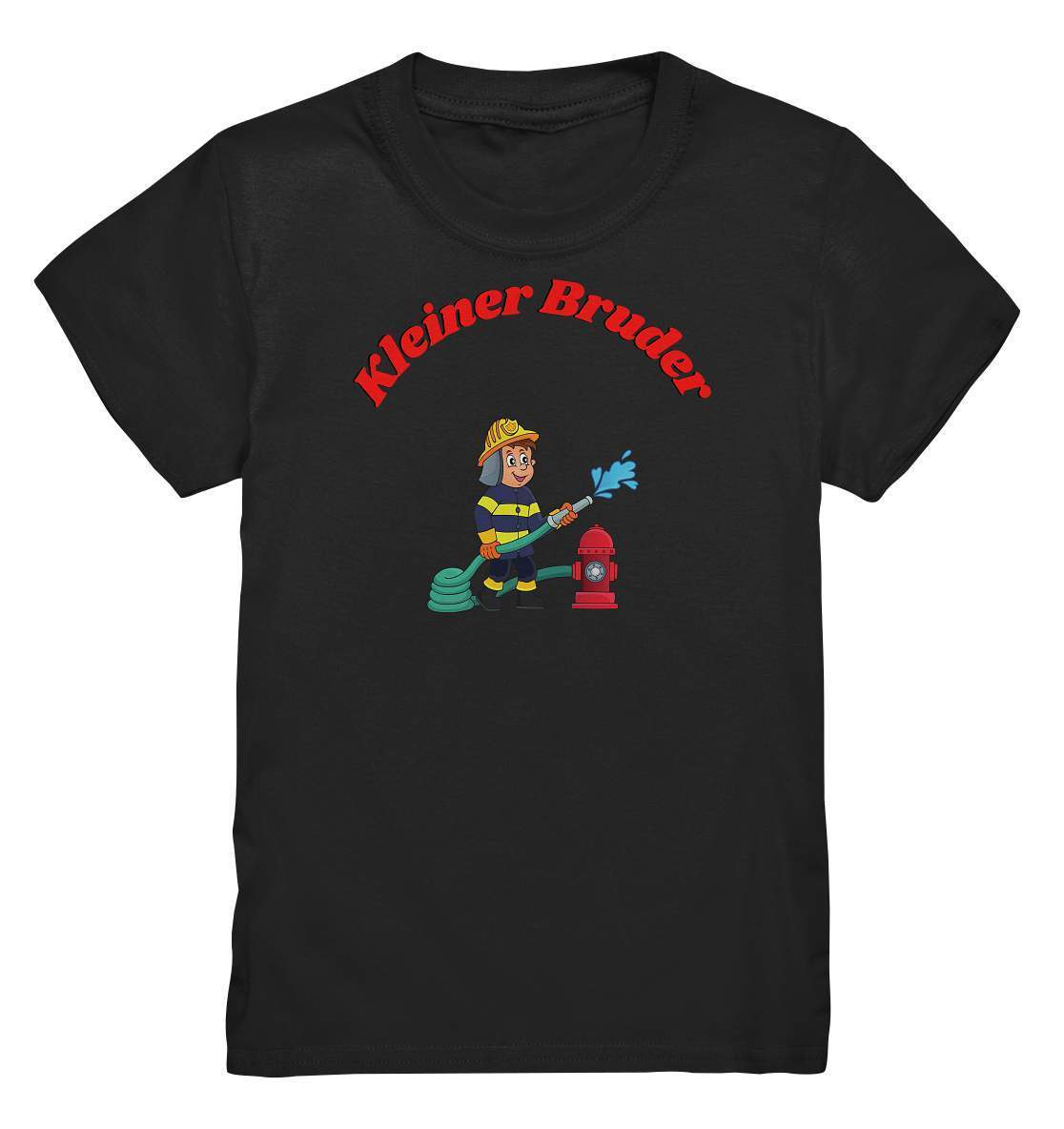 Geschwister Outfit - kleiner Bruder Feuerwehr - Kids Premium Shirt-berufsfeuerwehr,bruder,feuer löschen,feuerlöschhydrant,Feuerwehr,feuerwehrfan,Feuerwehrmann,freiwillige feuerwehr,Geschenk,Geschenkidee,geschwister,geschwisterliebe,hydrant,jugendfeuerwehr,jungen,kleiner bruder,lieblingsteil,perfekte grafik,wunderschönes Design