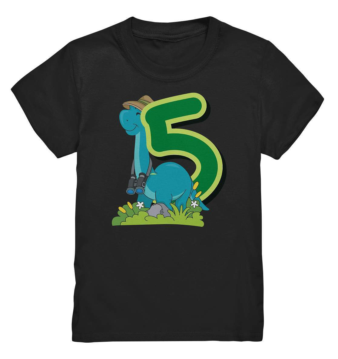 5. Geburtstag Outfit - Dino Geburtstagsshirt - Kids Premium Shirt-5 Jahre,5.geburtstag,blauer dino,cooles shirt,dino,dinofan,dinosaurier,geburtstag,geburtstagsoutfit,Geschenkidee,gruen,jungen,kinder T-Shirt,Kindergeburtstag,lieblingsteil,mädchen