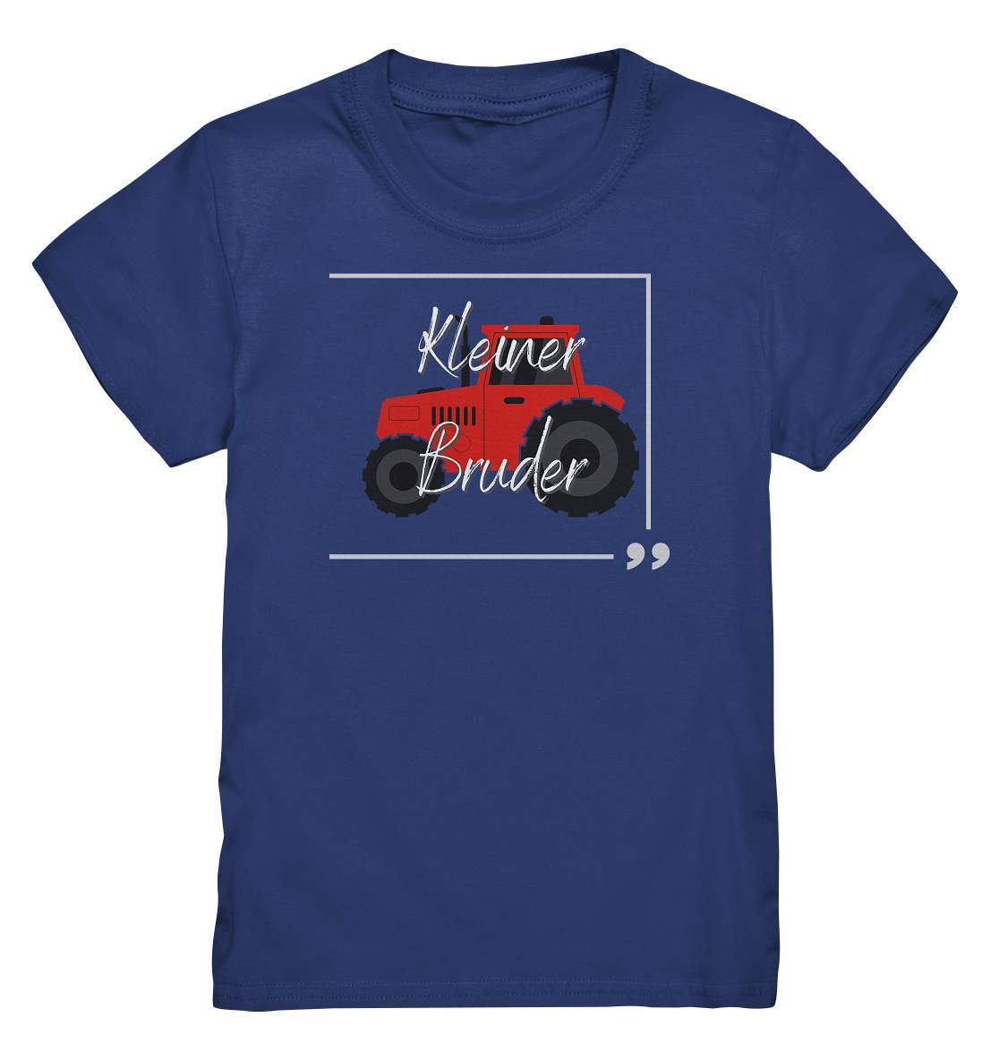 Kinder T-Shirt Geschwisterliebe - kleiner Bruder Traktor - Kids Premium Shirt-bruder,einmalig,Geschenk,geschenkidee,geschwister,geschwisterliebe,geschwisteroutfit,jungen,kleiner bruder,kleinkind,perfekte grafik,roter Traktor,Traktor entdecken,Traktoren,Traktorfan,trendy,wunderschönes Design