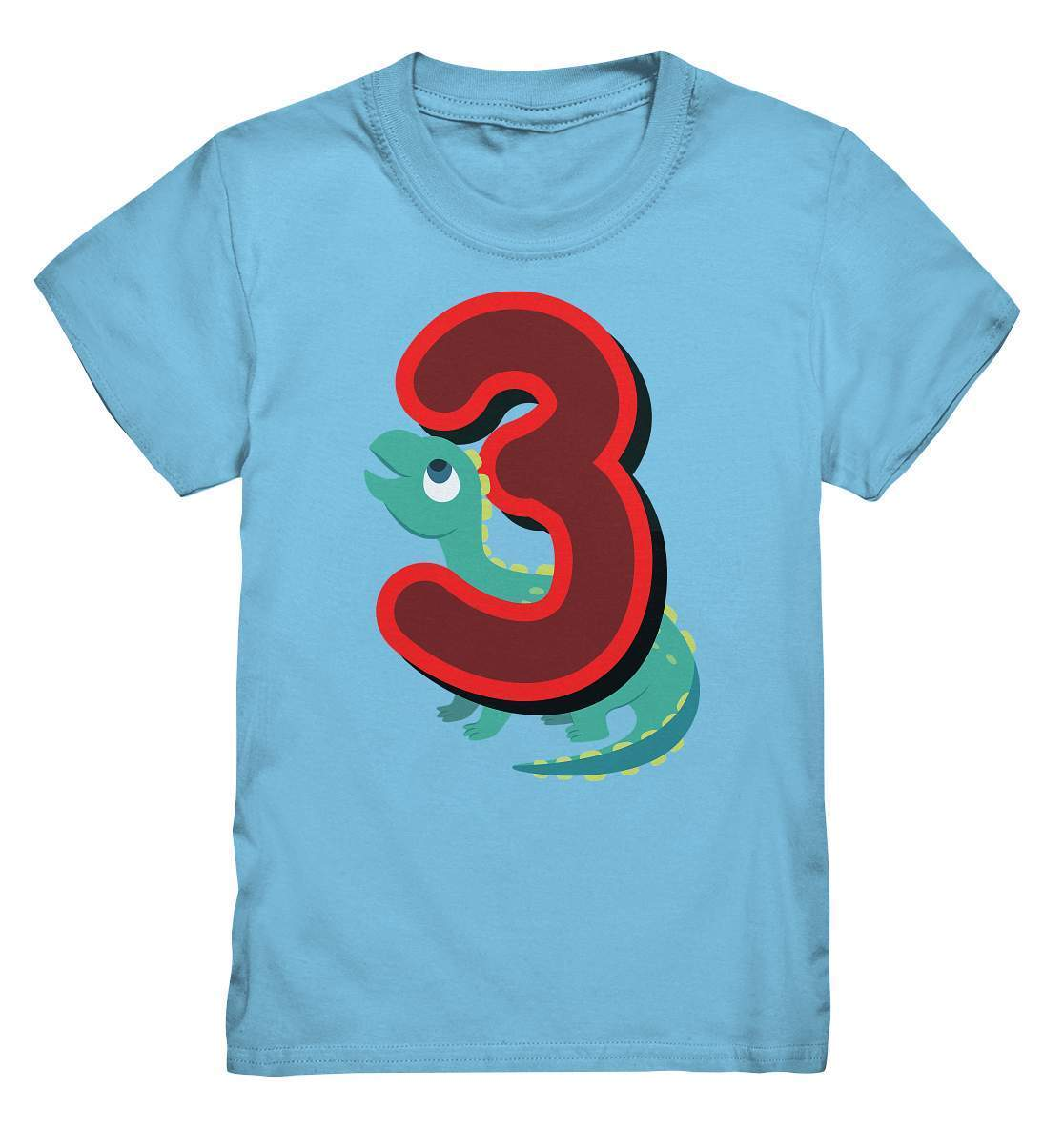 3. Geburtstag Outfit - Dino Geburtstagsshirt - Kids Premium Shirt-3 Jahre,3.geburtstag,blauer dino,dino,dinofan,dinosaurier,dritter geburtstag,geburtstag,Geburtstagsfeier,geburtstagsgeschenk,geburtstagsoutfit,Geburtstagsparty,geschenkidee,gruen,jungen,Kindergeburtstag,kleinkind,mädchen