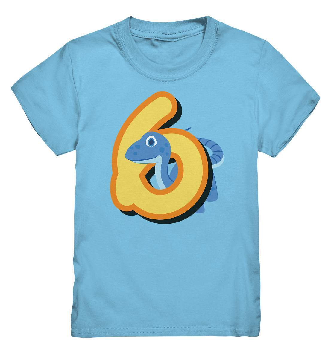 6. Geburtstag Outfit - Dino Geburtstagsshirt - Kids Premium Shirt-6 Jahre,6.geburtstag,blauer dino,dino,dinofan,dinosaurier,geburtstag,geburtstagsoutfit,geschenkidee,jungen,Kinder T-Shirt,Kindergeburtstag,kleinkind,mädchen