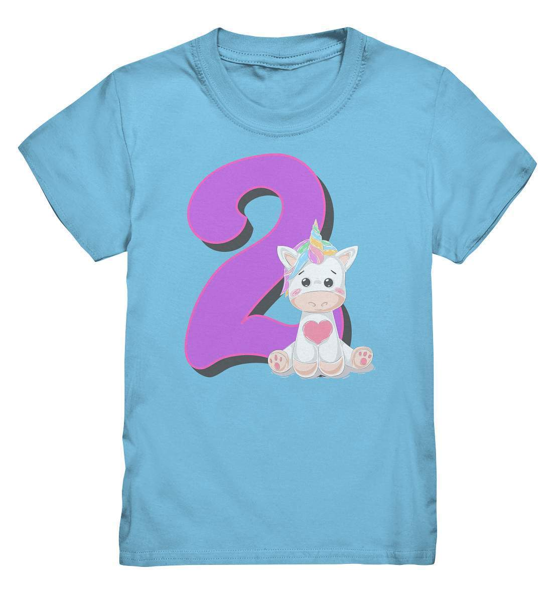 2. Geburtstag Outfit - Einhorn - Kids Premium Shirt-2 jahre,2.geburtstag,einhorn,feier,geburtstag,geburtstagsbody,Geburtstagsfeier,geburtstagsgeschenk,geburtstagsoutfit,Geburtstagsparty,Geschenk,geschenkidee,großes mädchen,Kindergeburtstag,kleinkind,kurzarmbody,lieblingsteil,mädchen,süßer body,unicorn,wunderschönes Design,zwei,zweiter geburtstag