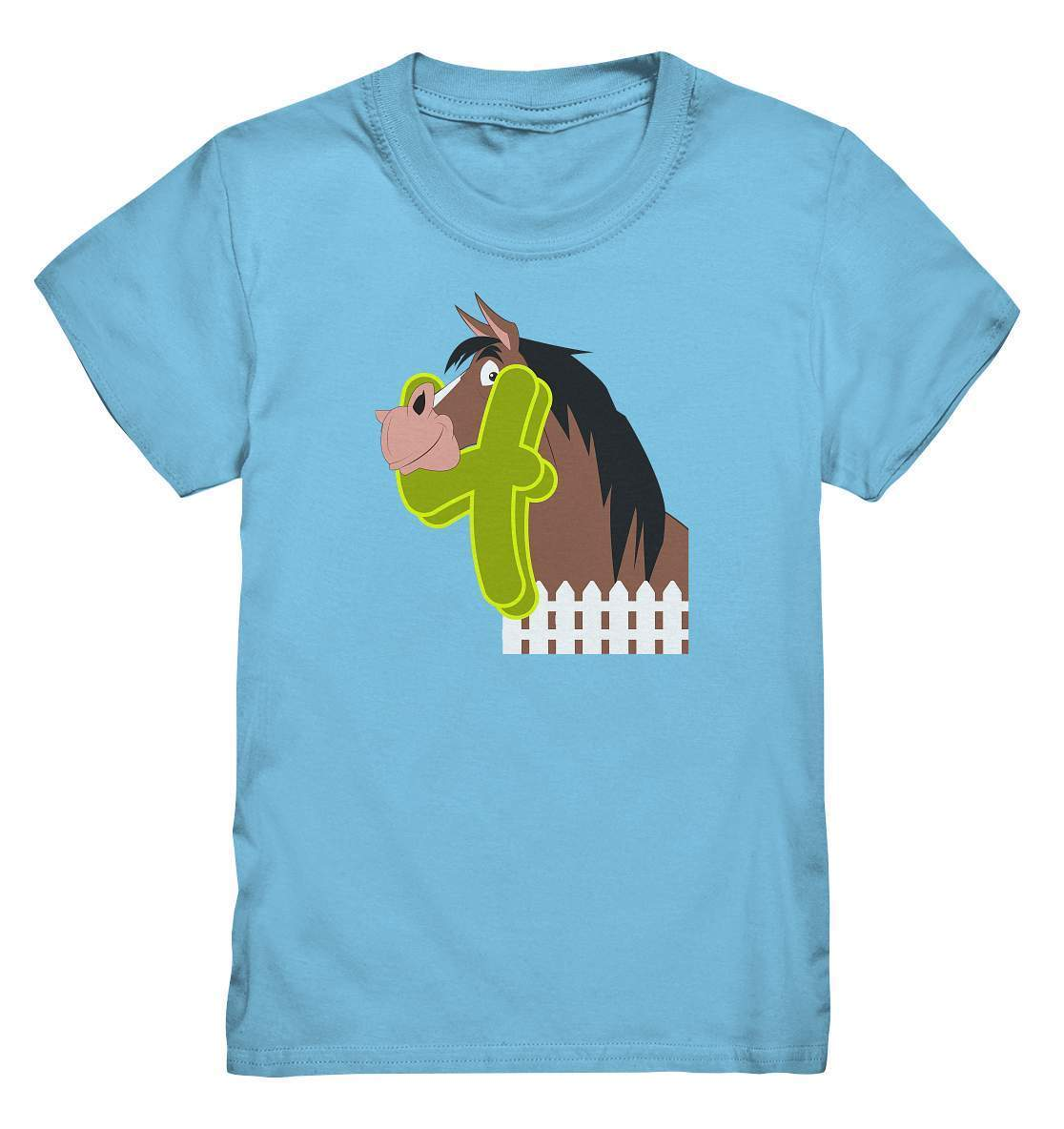 4. Geburtstag Outfit - Pferde - Kids Premium Shirt-4 Jahre,4.Geburtstag,Geburtstag,Geburtstagsgeschenk,geburtstagsoutfit,Geburtstagsshirt,Horse,Kindergeburtstag,kleinkind,Pferd,Pferde,Pferde Geburtstag,Pferdefan,Pferdenarr,Reiter,Reiterin,unisex,vier Jahre alt,vierjährig,vierter Geburtstag