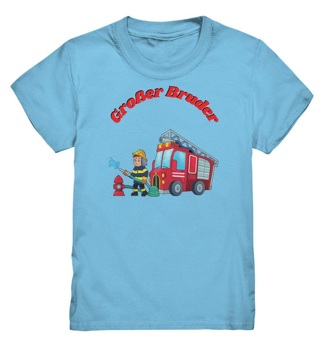 Geschwister Outfit - Großer Bruder Feuerwehr - Kids Premium Shirt-berufsfeuerwehr,bruder,feuer löschen,Feuerwehr,feuerwehrauto,feuerwehrfan,Feuerwehrmann,freiwillige feuerwehr,Geschenk,Geschenkidee,geschwister,geschwisterliebe,großer bruder,hydrant,jugendfeuerwehr,jungen,lieblingsteil,löschgruppenfahrzeug,löschwagen,perfekte grafik,trendy,wunderschönes Design