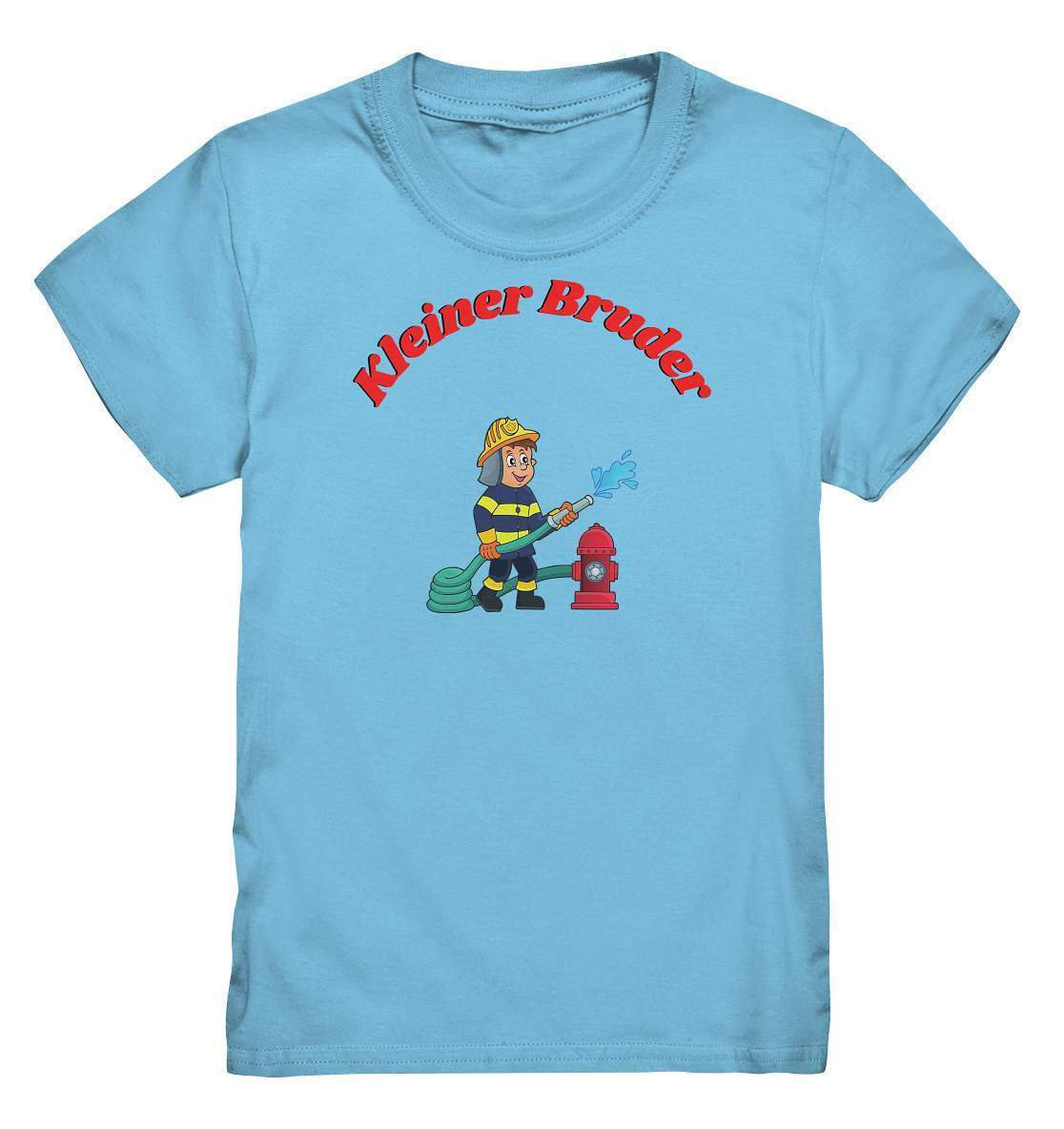 Geschwister Outfit - kleiner Bruder Feuerwehr - Kids Premium Shirt-berufsfeuerwehr,bruder,feuer löschen,feuerlöschhydrant,Feuerwehr,feuerwehrfan,Feuerwehrmann,freiwillige feuerwehr,Geschenk,Geschenkidee,geschwister,geschwisterliebe,hydrant,jugendfeuerwehr,jungen,kleiner bruder,lieblingsteil,perfekte grafik,wunderschönes Design