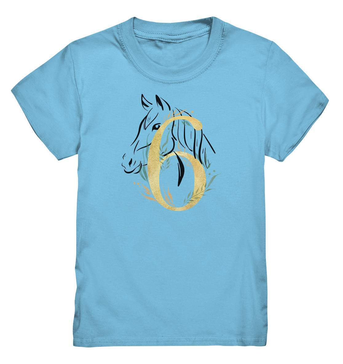 6. Geburtstag Outfit - Pferde - Kids Premium Shirt-6 Jahre,6.Geburtstag,Geburtstag,Geburtstagsgeschenk,geburtstagsoutfit,Geburtstagsshirt,Horse,kind,Kindergeburtstag,Pferd,Pferde,Pferde Geburtstag,Pferdefan,Pferdenarr,Reiter,Reiterin,sechs Jahre alt,sechsjährig,sechster Geburtstag,unisex