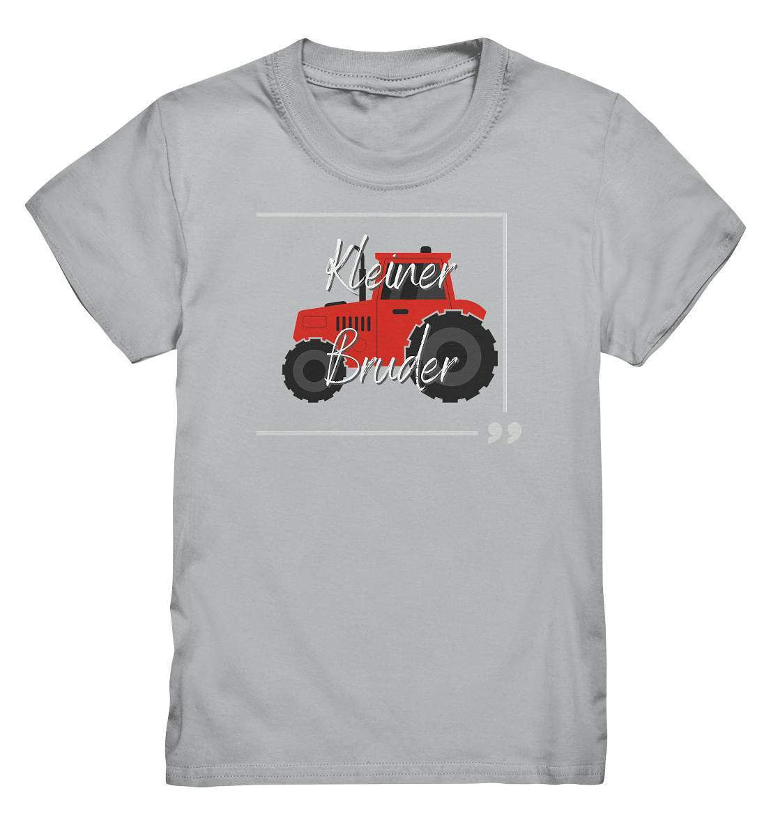 Kinder T-Shirt Geschwisterliebe - kleiner Bruder Traktor - Kids Premium Shirt-bruder,einmalig,Geschenk,geschenkidee,geschwister,geschwisterliebe,geschwisteroutfit,jungen,kleiner bruder,kleinkind,perfekte grafik,roter Traktor,Traktor entdecken,Traktoren,Traktorfan,trendy,wunderschönes Design