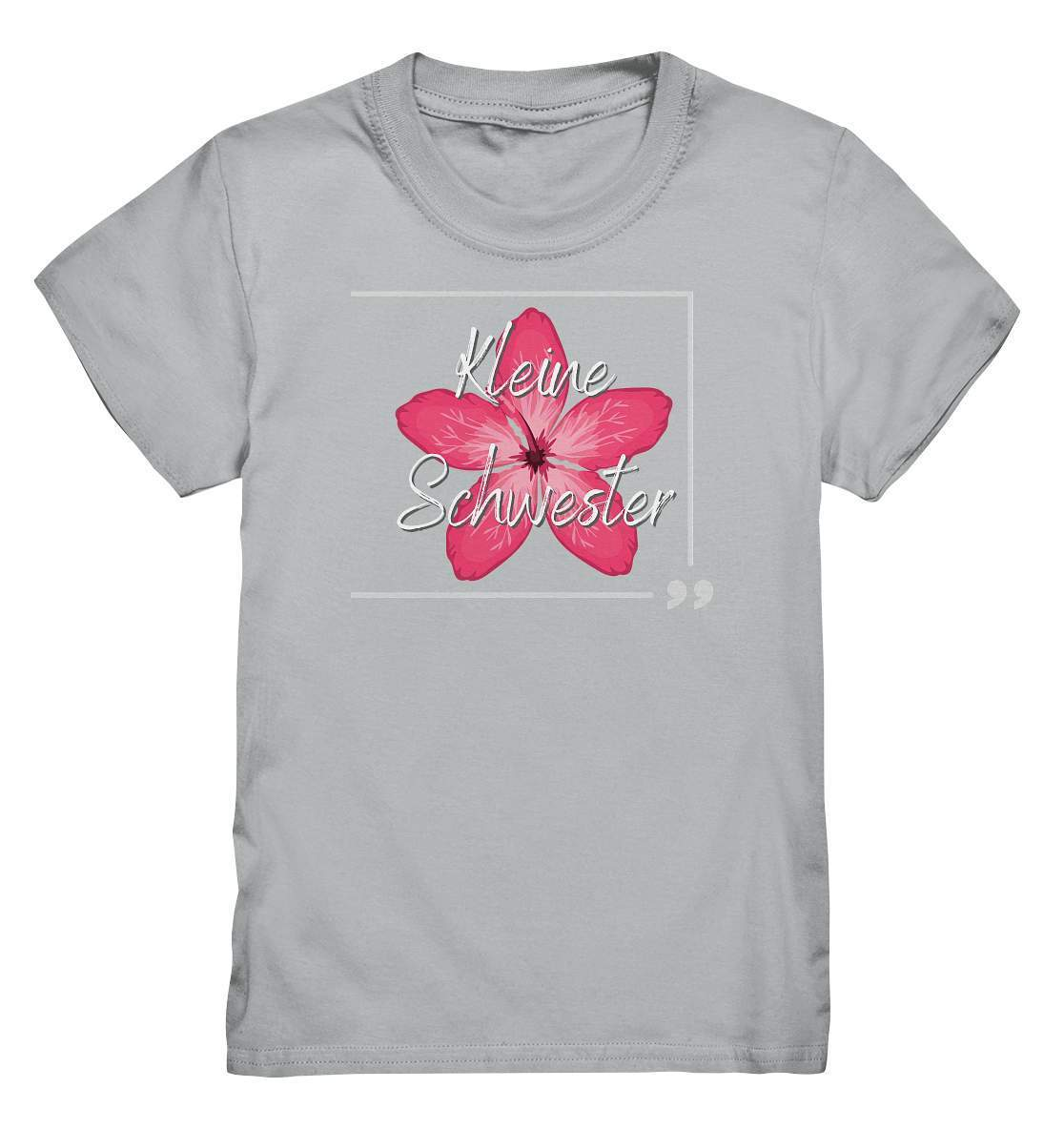 Kinder T-Shirt Geschwisterliebe - Kleine Schwester Blume - Kids Premium Shirt-blume,Geschenk,geschenkidee,geschwister,geschwisterliebe,geschwisteroutfit,hibiskus,Kleine schwester,kleinkind,liebe,lieblingsteil,lil sis,mädchen,perfekte grafik,rote blume,schwester,schwestern,Schwesternliebe,stolze schwester,trendy,wunderschönes Design