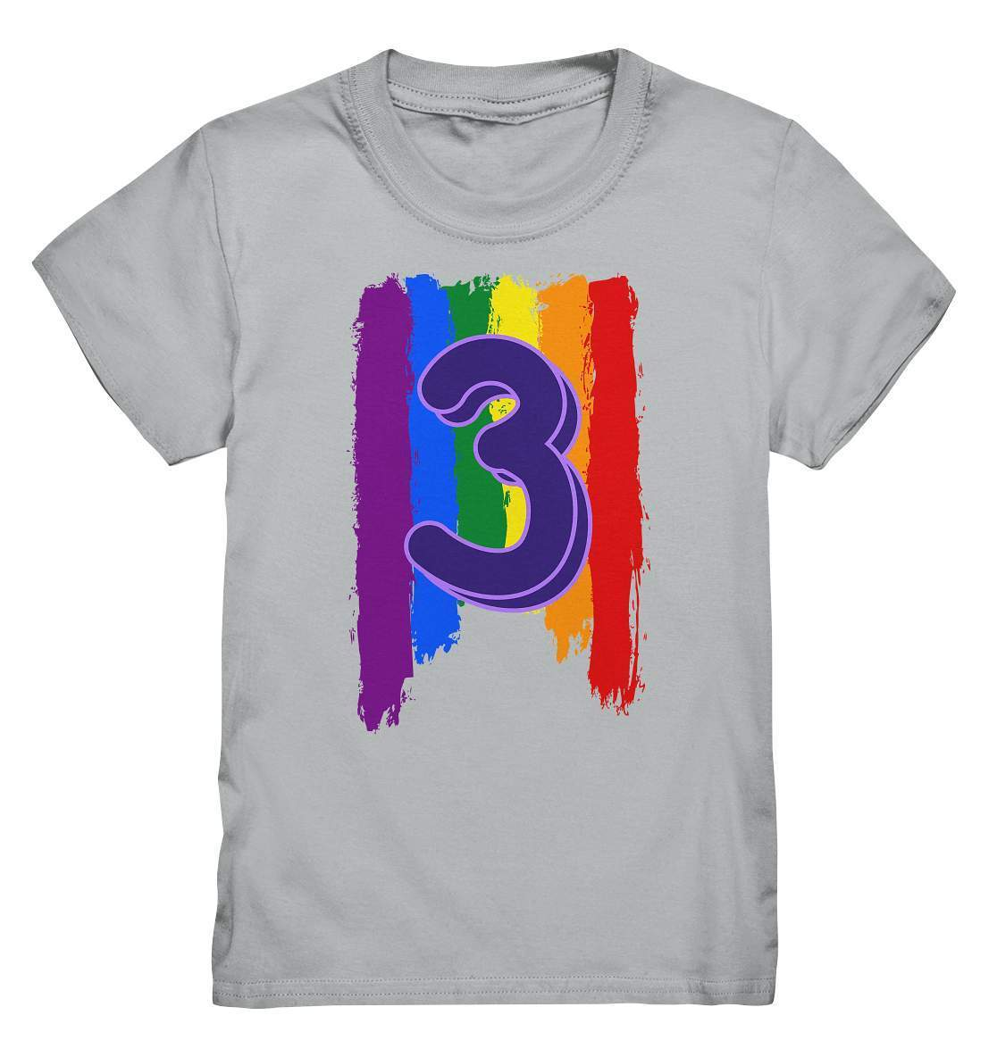 3. Geburtstag Outfit - Regenbogen - Kids Premium Shirt-3 Jahre,3.Geburtstag,bunt,bunter Regenbogen,drei Jahre alt,dreijährig,dritter Geburtstag,farbspektrum regenbogen,geburtstag,geburtstagsgeschenk,geburtstagsoutfit,Geburtstagsshirt,Geschenk,geschenkidee,jungen,Kindergeburtstag,kleinkind,mädchen,perfekte grafik,Rainbow,Regenbogen,trendy,unisex,wunderschönes Design