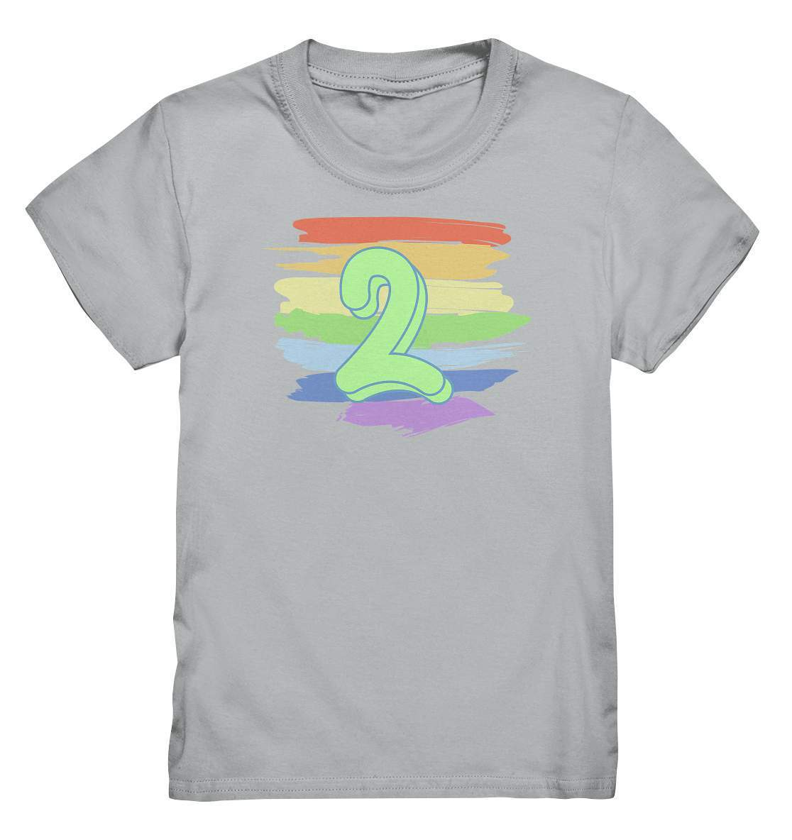 2. Geburtstag Outfit - Regenbogen - Kids Premium Shirt-2 Jahre,2.Geburtstag,bunt,bunter Regenbogen,farbspektrum regenbogen,geburtstag,geburtstagsgeschenk,geburtstagsoutfit,Geburtstagsshirt,Geschenk,geschenkidee,jungen,Kindergeburtstag,kleinkind,mädchen,perfekte grafik,Rainbow,Regenbogen,trendy,unisex,wunderschönes Design,zwei Jahre alt,zweijährig,zweiter Geburtstag