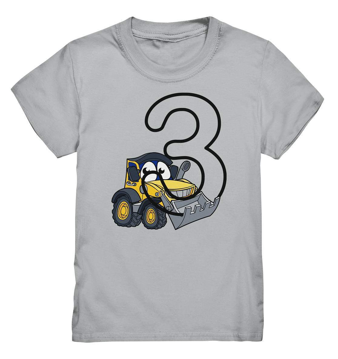 3. Geburtstag Outfit - Bagger - Kids Premium Shirt-3 Jahre,3.Geburtstag,Bagger,Bagger Geburtstag,Bagger T-Shirt,Baggerfahrer,drei Jahre alt,dreijährig,dritter Geburtstag,geburtstag,geburtstagsgeschenk,geburtstagsoutfit,Geburtstagsshirt,Geschenk,geschenkidee,jungen,Kindergeburtstag,kleinkind,mädchen,perfekte grafik,Radlader,trendy,unisex,wunderschönes Design