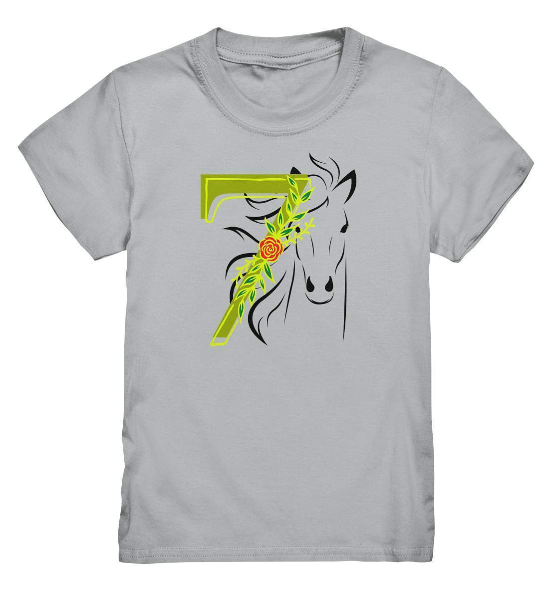 7. Geburtstag Outfit - Pferde - Kids Premium Shirt-7 Jahre,7.Geburtstag,Geburtstag,Geburtstagsgeschenk,geburtstagsoutfit,Geburtstagsshirt,Horse,kind,Kindergeburtstag,Pferd,Pferde,Pferde Geburtstag,Pferdefan,Pferdenarr,Reiter,Reiterin,sieben Jahre alt,siebenjährig,siebenter Geburtstag,unisex