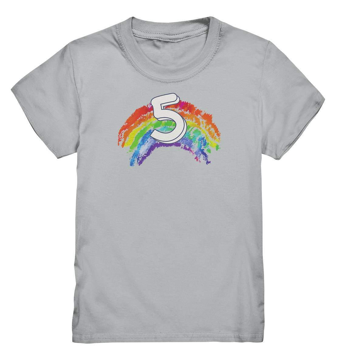 5. Geburtstag Outfit - Regenbogen - Kids Premium Shirt-5 Jahre,5.Geburtstag,bunt,bunter Regenbogen,farbspektrum regenbogen,fünf Jahre alt,fünfjährig,fünfter Geburtstag,geburtstag,geburtstagsgeschenk,geburtstagsoutfit,Geburtstagsshirt,Geschenk,geschenkidee,jungen,kind,Kindergeburtstag,mädchen,perfekte grafik,Rainbow,Regenbogen,trendy,unisex,wunderschönes Design