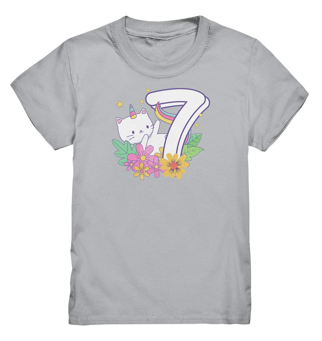 7. Geburtstag Outfit - Regenbogen - Kids Premium Shirt-7 Jahre,7.Geburtstag,bunt,bunter Regenbogen,Einhorn Katze,farbspektrum regenbogen,geburtstag,geburtstagsgeschenk,geburtstagsoutfit,Geburtstagsshirt,Geschenk,geschenkidee,jungen,kind,Kindergeburtstag,mädchen,perfekte grafik,Rainbow,Regenbogen,Regenbogen Katze,sieben Jahre alt,siebenjährig,siebenter Geburtstag,trendy,unisex,wunderschönes Design