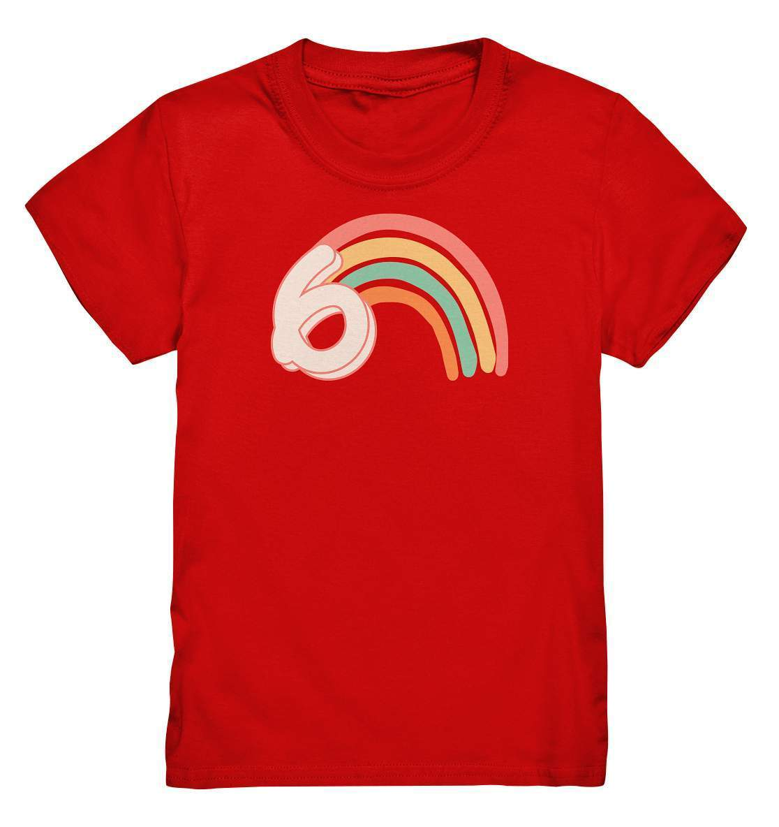 6. Geburtstag Outfit - Regenbogen - Kids Premium Shirt-6 Jahre,6.Geburtstag,bunt,bunter Regenbogen,farbspektrum regenbogen,geburtstag,geburtstagsgeschenk,geburtstagsoutfit,Geburtstagsshirt,Geschenk,geschenkidee,jungen,kind,Kindergeburtstag,mädchen,perfekte grafik,Rainbow,Regenbogen,sechs Jahre alt,sechsjährig,sechster Geburtstag,trendy,unisex,wunderschönes Design