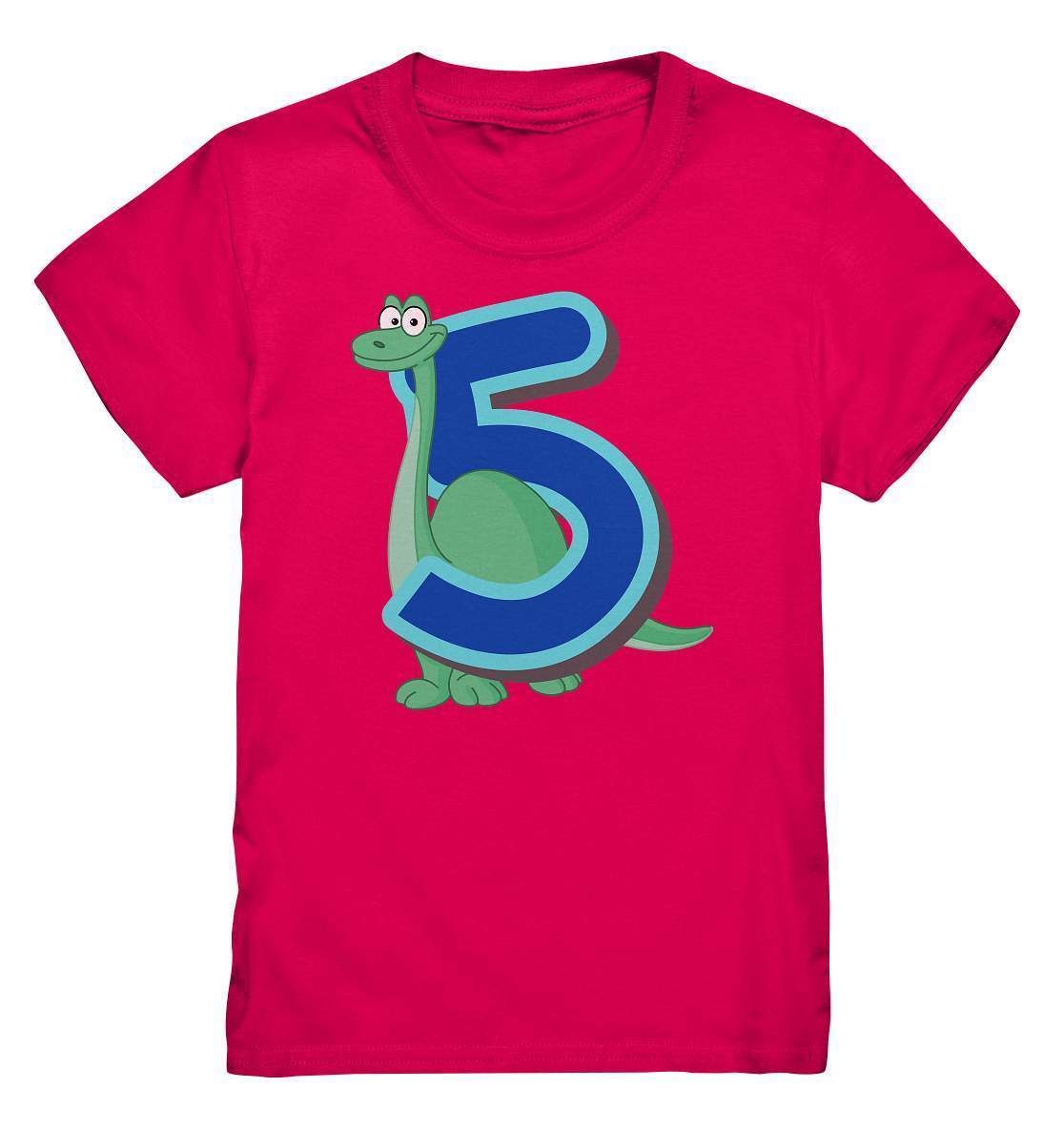 5. Geburtstag Outfit - Dino Geburtstagsshirt - Kids Premium Shirt-5 Jahre,5.geburtstag,blauer dino,dino,dinofan,dinosaurier,geburtstag,geburtstagsoutfit,geschenkidee,gruen,jungen,Kindergeburtstag,kleinkind,mädchen