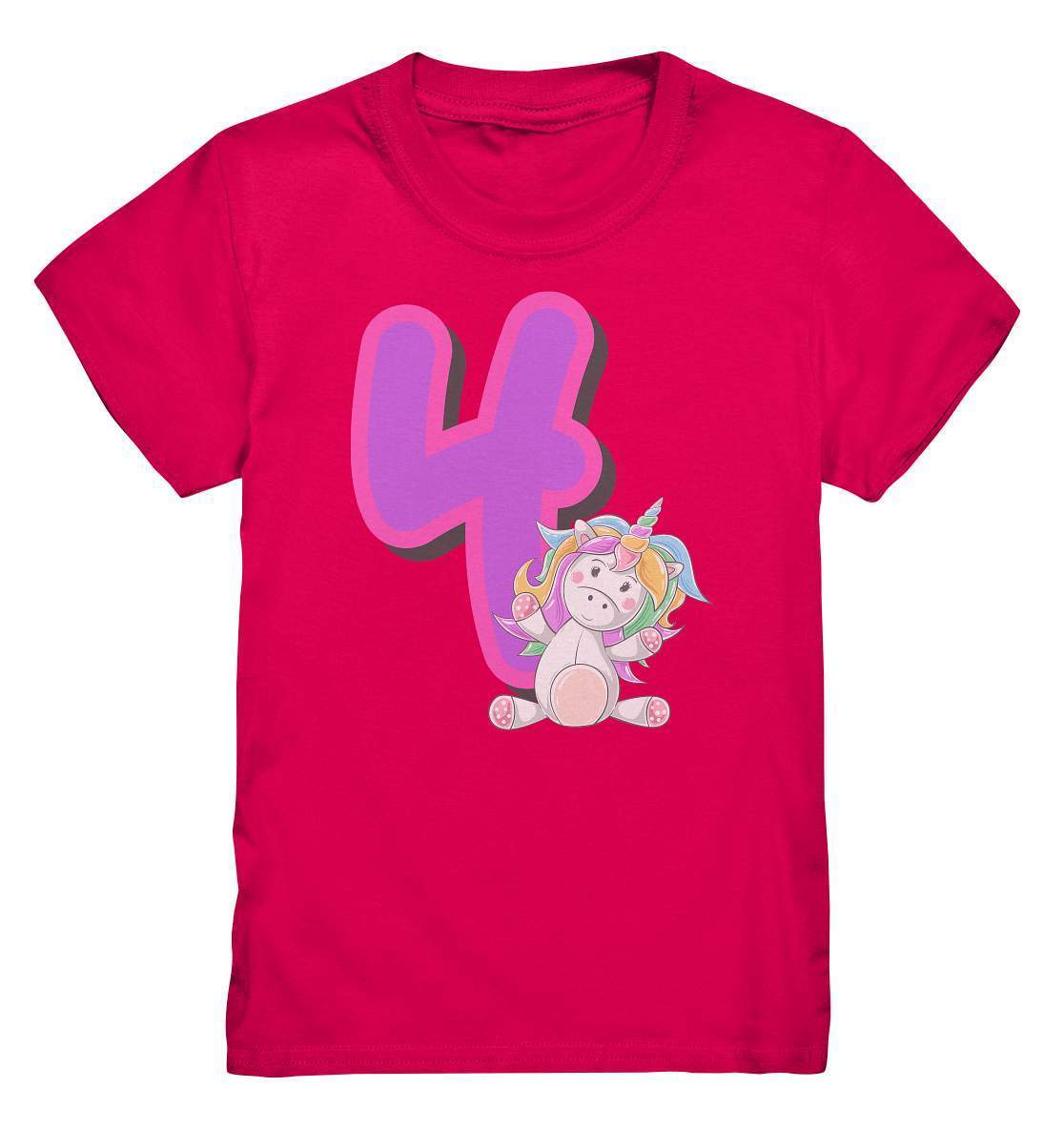 4. Geburtstag Outfit - Einhorn - Kids Premium Shirt-4 jahre,4.geburtstag,einhorn,feier,geburtstag,geburtstagsbody,geburtstagsgeschenk,geburtstagsoutfit,Geschenk,geschenkidee,großes mädchen,kleinkind,kurzarmbody,mädchen,perfekte grafik,süßer body,trendy,unicorn,vier,vierter geburtstag,wunderschönes Design