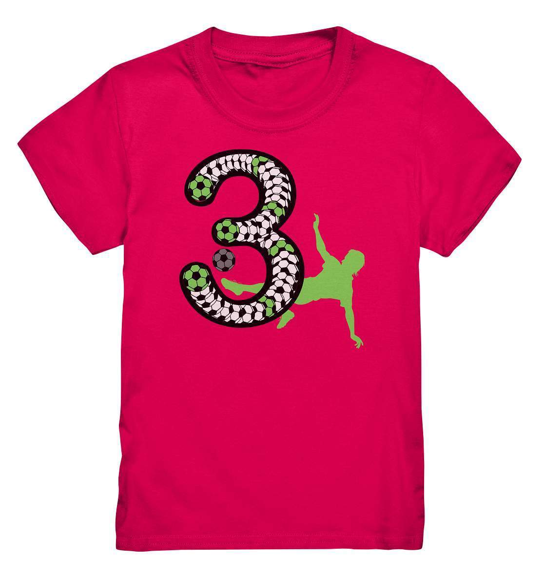 3. Geburtstag Outfit - Fußball - Kids Premium Shirt-3 Jahre,3.Geburtstag,drei Jahre alt,dreijährig,dritter Geburtstag,fußball,fußballer,geburtstag,geburtstagsgeschenk,geburtstagsoutfit,Geschenk,geschenkidee,jungen,kleinkind,mädchen,perfekte grafik,rasenballsprot,trendy,unisex,wunderschönes Design