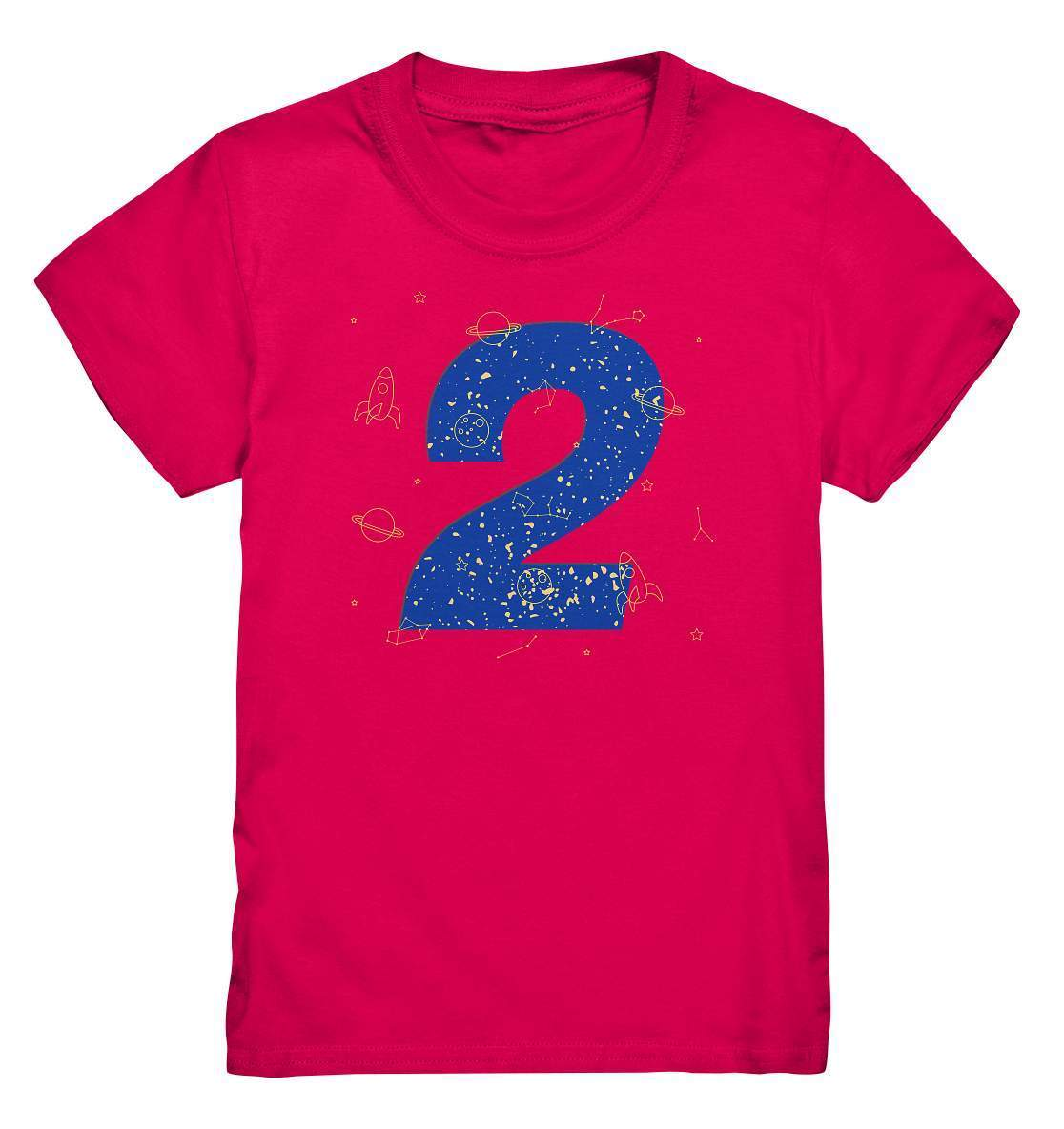 2. Geburtstag Outfit - Weltraum - Kids Premium Shirt-2 Jahre,2.Geburtstag,blauer planet,geburtstag,geburtstagsgeschenk,geburtstagsoutfit,Geschenk,geschenkidee,jungen,kleinkind,mädchen,perfekte grafik,planeten,sterne,sternzeichen,trendy,unisex,Weltall,weltallgeburtstag,Weltraum,wunderschönes Design,zwei Jahre alt,zweijährig,zweiter Geburtstag