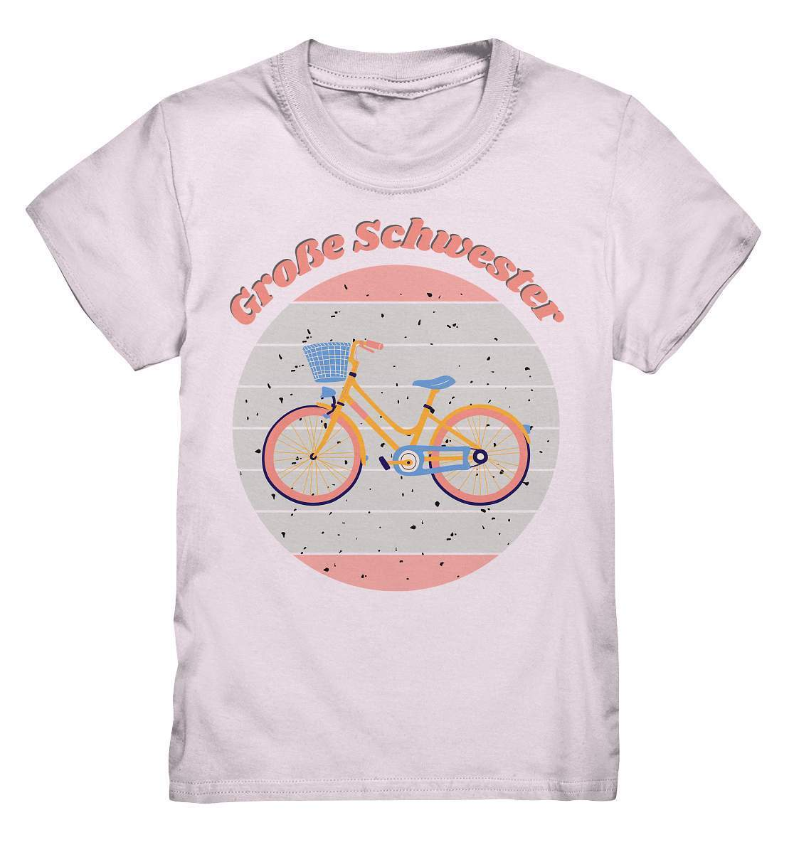 Geschwister Outfit - Große Schwester Fahrrad - Kids Premium Shirt-Fahrrad,Geschenk,Geschenkidee,geschwister,geschwister outfit,geschwisterliebe,Große schwester,liebe,lieblingsteil,mädchen,perfekte grafik,schwester,schwestern,stolze schwester,tochter,trendy,Vintage,Vintage style,wunderschönes Design