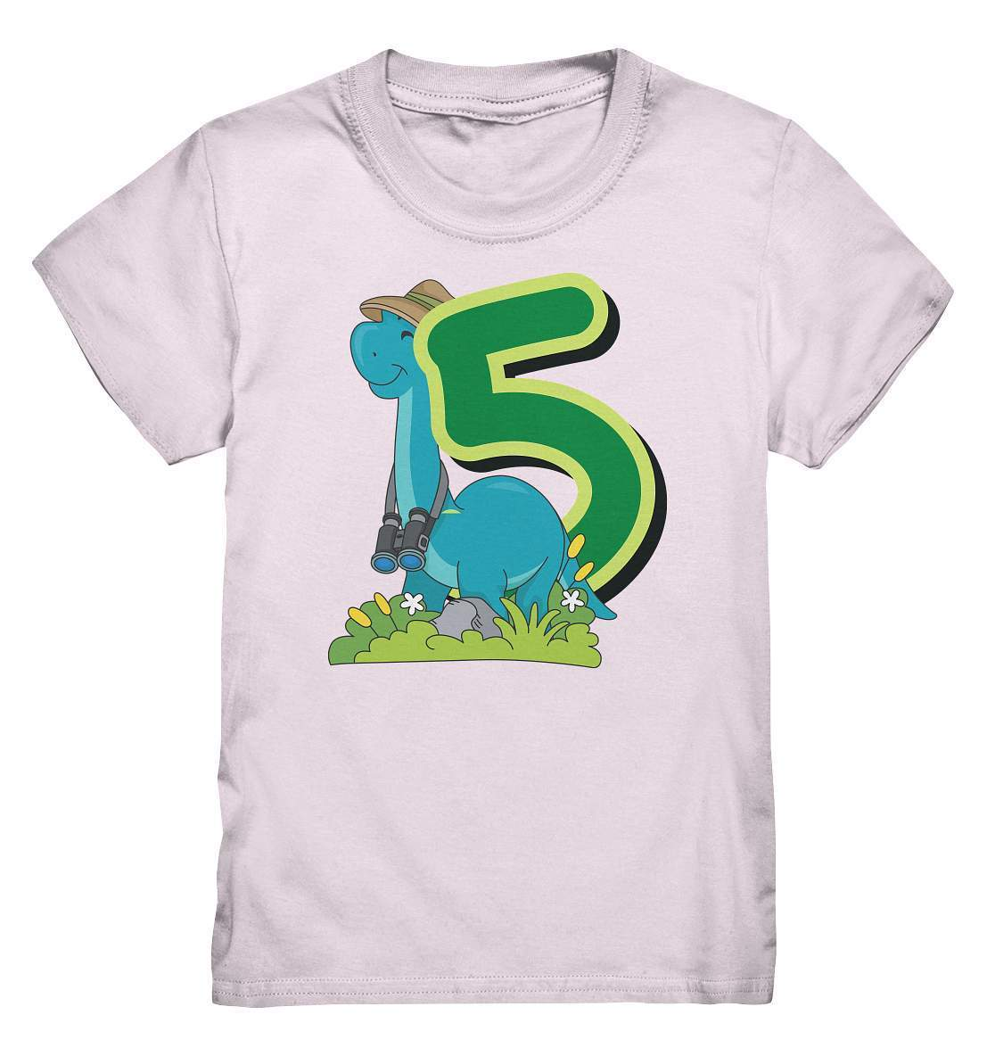 5. Geburtstag Outfit - Dino Geburtstagsshirt - Kids Premium Shirt-5 Jahre,5.geburtstag,blauer dino,cooles shirt,dino,dinofan,dinosaurier,geburtstag,geburtstagsoutfit,Geschenkidee,gruen,jungen,kinder T-Shirt,Kindergeburtstag,lieblingsteil,mädchen