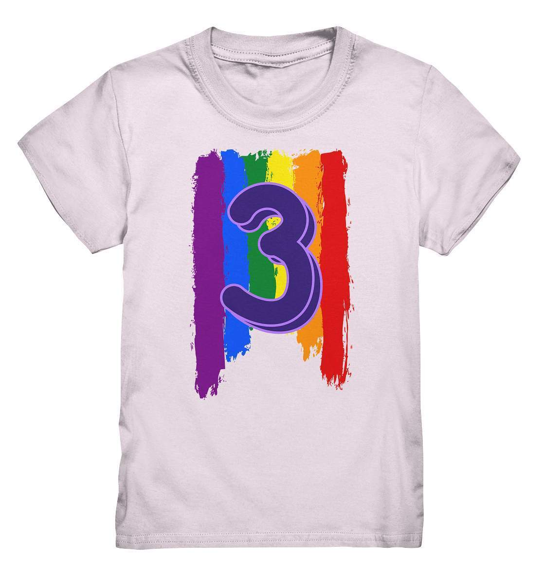 3. Geburtstag Outfit - Regenbogen - Kids Premium Shirt-3 Jahre,3.Geburtstag,bunt,bunter Regenbogen,drei Jahre alt,dreijährig,dritter Geburtstag,farbspektrum regenbogen,geburtstag,geburtstagsgeschenk,geburtstagsoutfit,Geburtstagsshirt,Geschenk,geschenkidee,jungen,Kindergeburtstag,kleinkind,mädchen,perfekte grafik,Rainbow,Regenbogen,trendy,unisex,wunderschönes Design