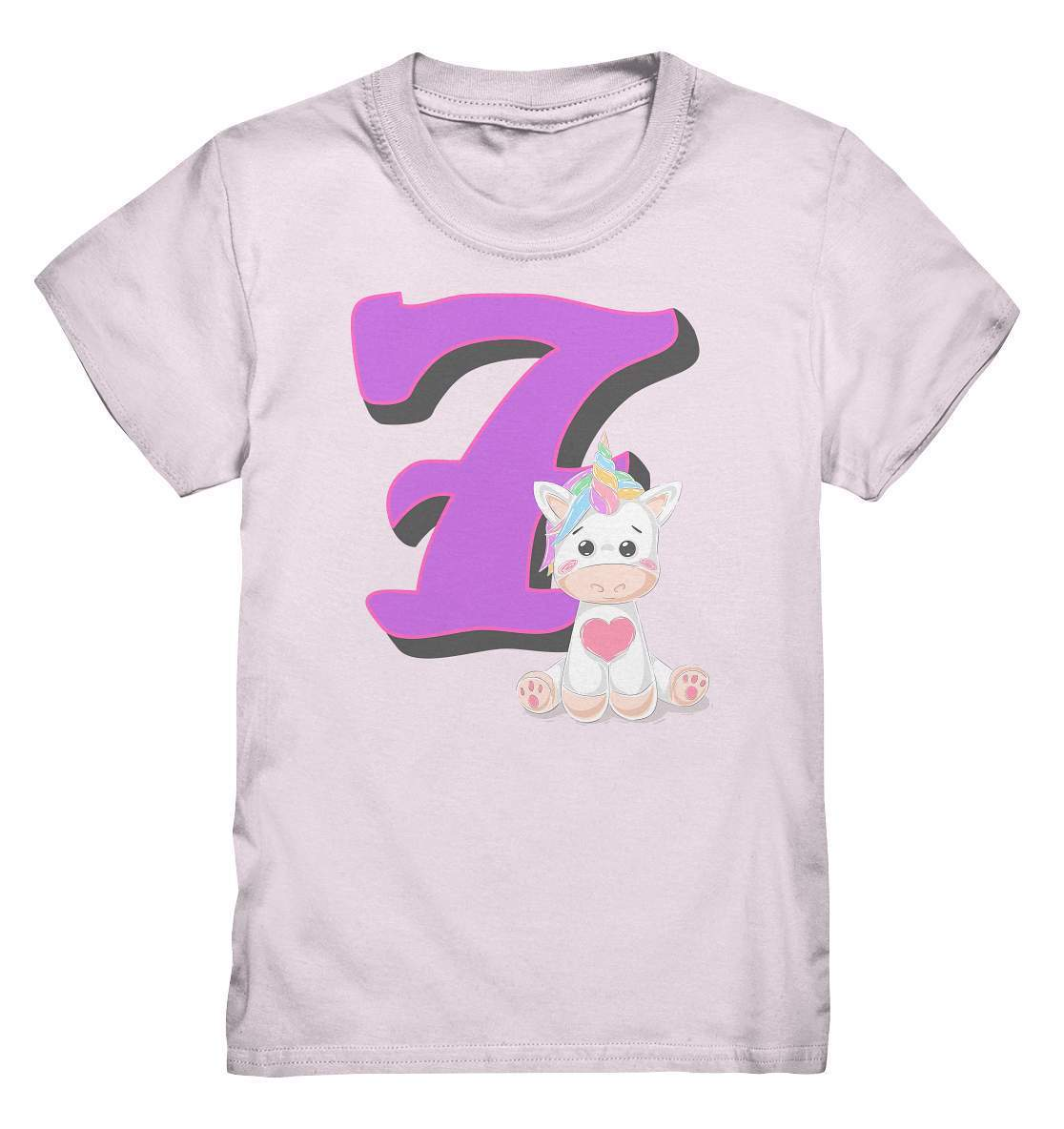 7. Geburtstag Outfit - Einhorn - Kids Premium Shirt-7 Jahre,7.geburtstag,einhorn,feier,geburtstag,geburtstagsbody,geburtstagsgeschenk,geburtstagsoutfit,Geschenk,Geschenkidee,großes mädchen,kleinkind,kurzarmbody,lieblingsteil,mädchen,perfekte grafik,sieben,siebter geburtstag,süßer body,trendy,unicorn,wunderschönes Design