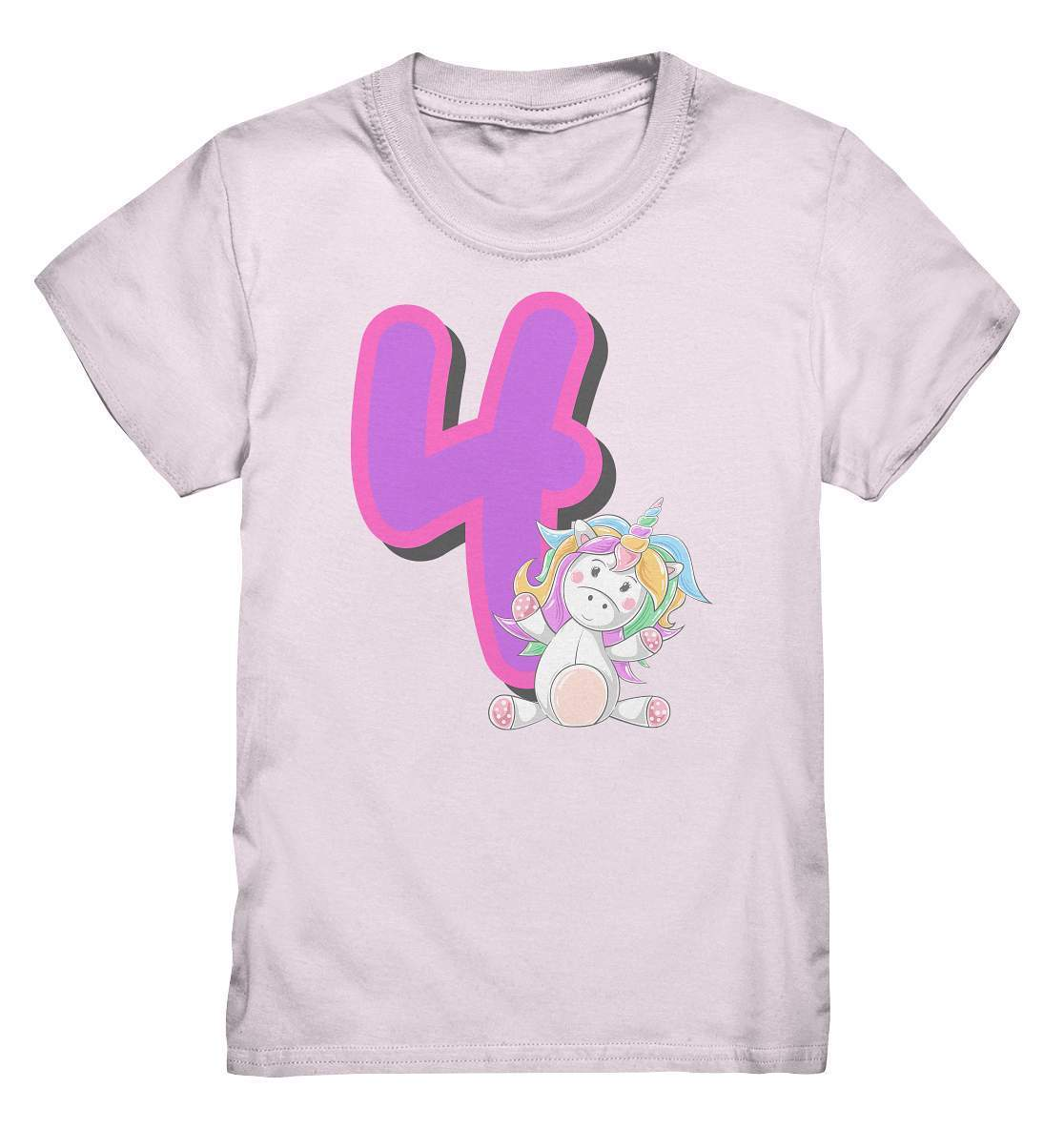 4. Geburtstag Outfit - Einhorn - Kids Premium Shirt-4 jahre,4.geburtstag,einhorn,feier,geburtstag,geburtstagsbody,geburtstagsgeschenk,geburtstagsoutfit,Geschenk,geschenkidee,großes mädchen,kleinkind,kurzarmbody,mädchen,perfekte grafik,süßer body,trendy,unicorn,vier,vierter geburtstag,wunderschönes Design