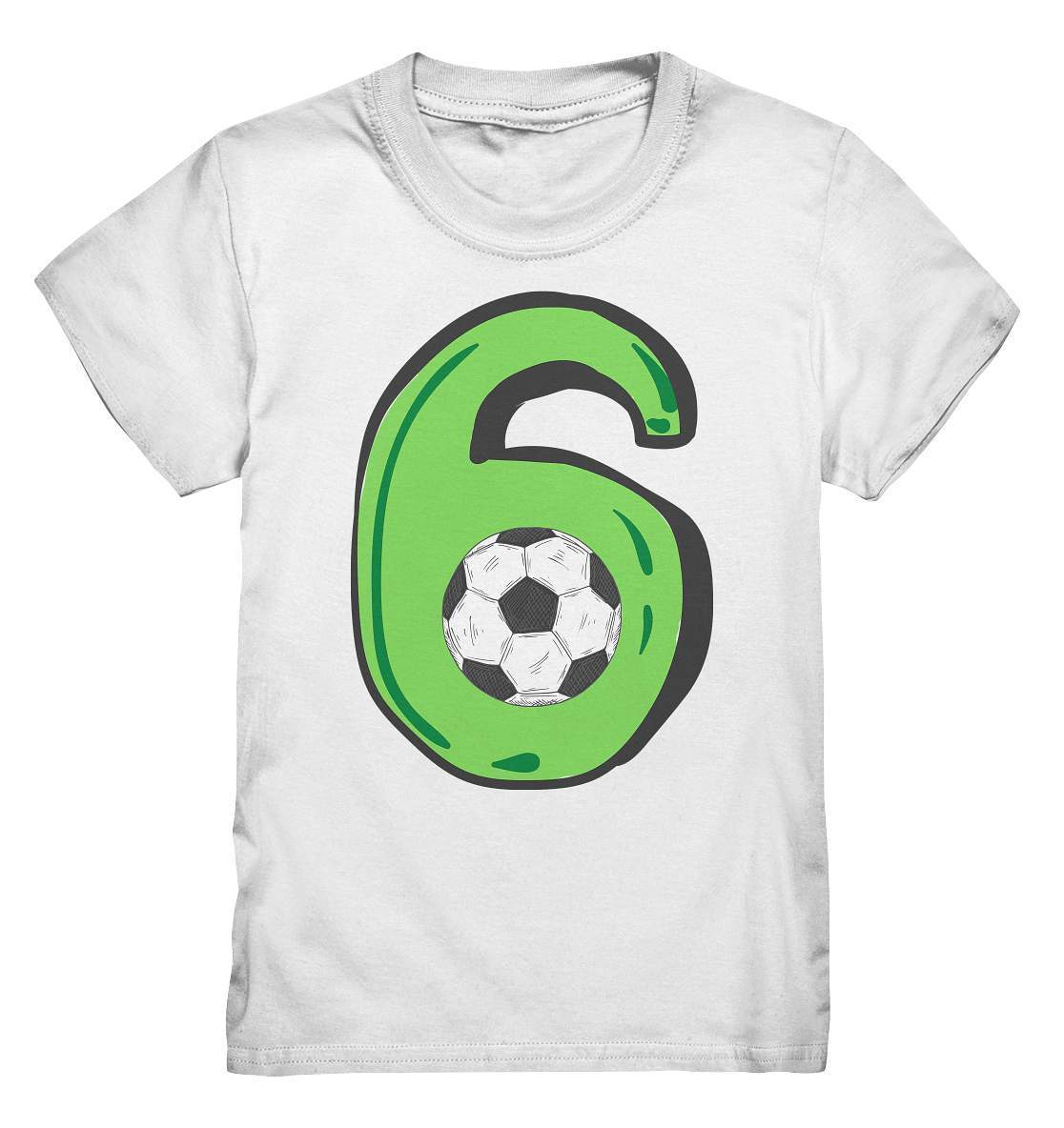 6. Geburtstag Outfit - Fußball - Kids Premium Shirt-6 Jahre,6.Geburtstag,fußball,fußballer,geburtstag,geburtstagsgeschenk,geburtstagsoutfit,Geschenk,geschenkidee,jungen,kind,mädchen,perfekte grafik,rasenballsprot,sechs Jahre alt,sechsjährig,sechster Geburtstag,trendy,unisex,wunderschönes Design