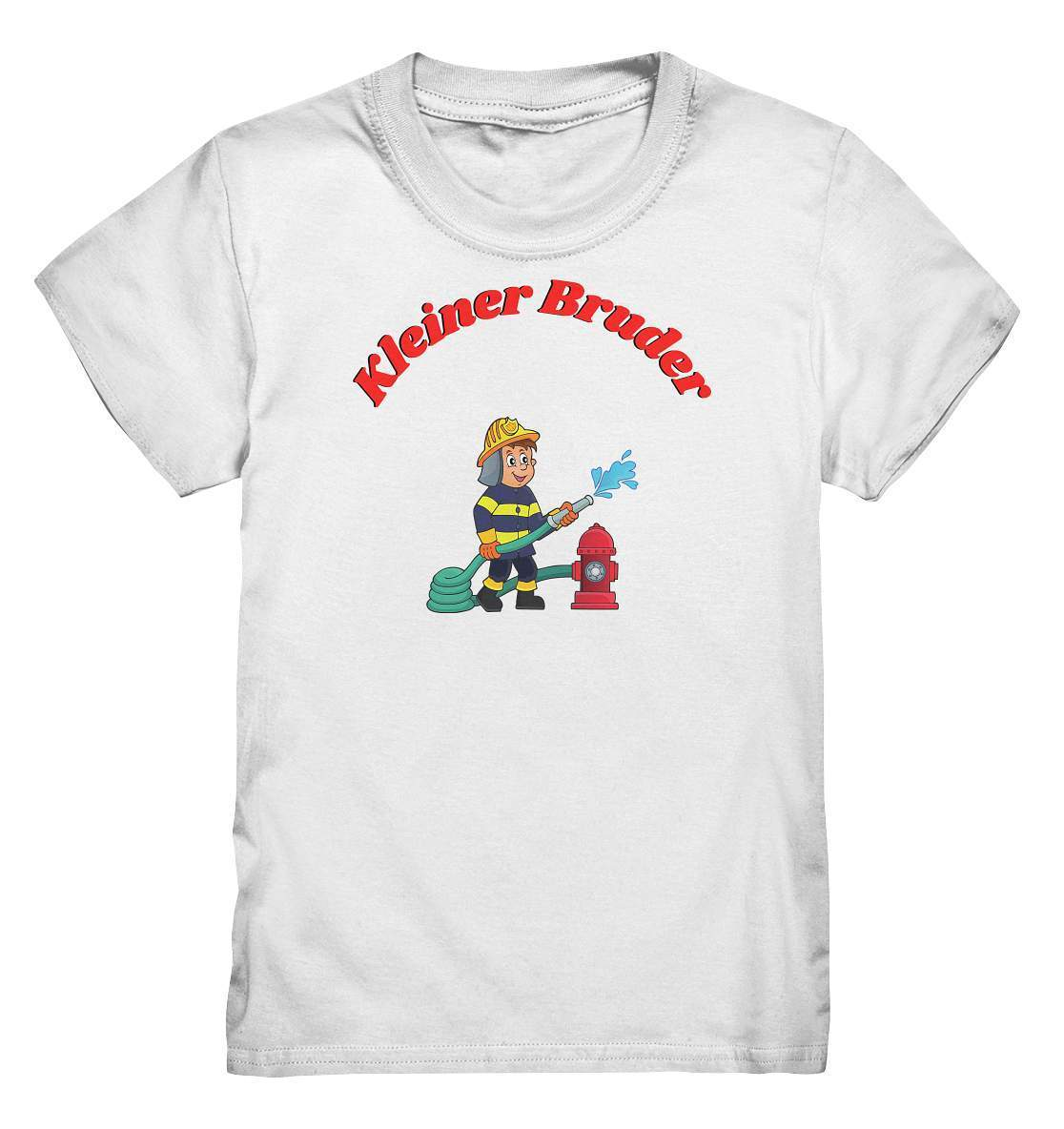 Geschwister Outfit - kleiner Bruder Feuerwehr - Kids Premium Shirt-berufsfeuerwehr,bruder,feuer löschen,feuerlöschhydrant,Feuerwehr,feuerwehrfan,Feuerwehrmann,freiwillige feuerwehr,Geschenk,Geschenkidee,geschwister,geschwisterliebe,hydrant,jugendfeuerwehr,jungen,kleiner bruder,lieblingsteil,perfekte grafik,wunderschönes Design