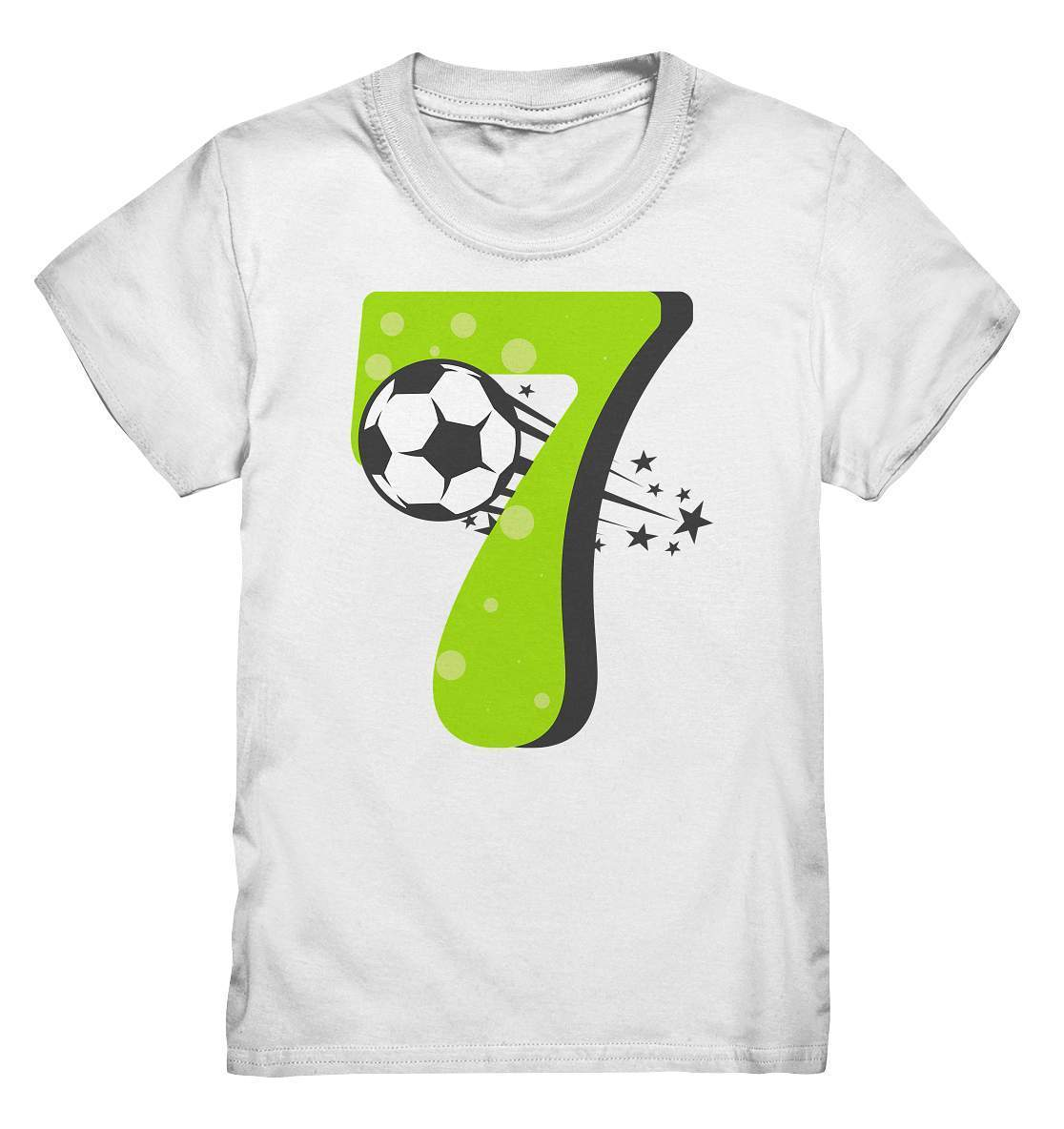 7. Geburtstag Outfit - Fußball - Kids Premium Shirt-7 Jahre,7.Geburtstag,fußball,fußballer,geburtstag,geburtstagsgeschenk,geburtstagsoutfit,Geschenk,geschenkidee,jungen,kind,mädchen,perfekte grafik,rasenballsprot,sieben Jahre alt,siebenjährig,siebenter Geburtstag,trendy,unisex,wunderschönes Design