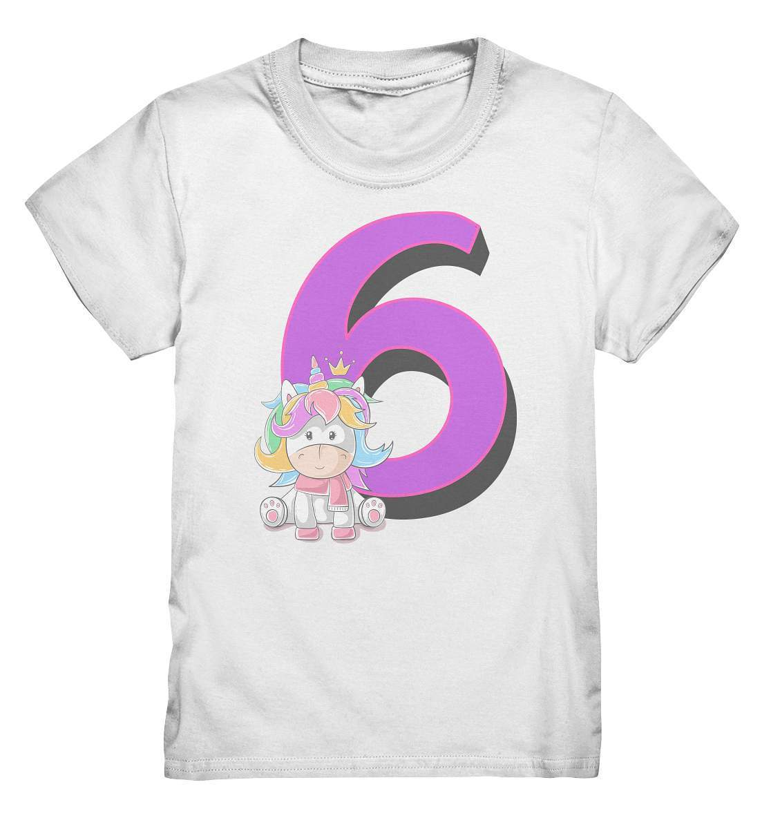 6. Geburtstag Outfit - Einhorn - Kids Premium Shirt-6 jahre,6.geburtstag,einhorn,feier,geburtstag,geburtstagsbody,geburtstagsgeschenk,geburtstagsoutfit,Geschenk,Geschenkidee,großes mädchen,kleinkind,kurzarmbody,lieblingsteil,mädchen,perfekte grafik,sechs,sechster geburtstag,süßer body,trendy,unicorn,wunderschönes Design