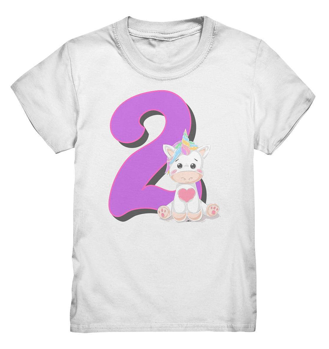 2. Geburtstag Outfit - Einhorn - Kids Premium Shirt-2 jahre,2.geburtstag,einhorn,feier,geburtstag,geburtstagsbody,Geburtstagsfeier,geburtstagsgeschenk,geburtstagsoutfit,Geburtstagsparty,Geschenk,geschenkidee,großes mädchen,Kindergeburtstag,kleinkind,kurzarmbody,lieblingsteil,mädchen,süßer body,unicorn,wunderschönes Design,zwei,zweiter geburtstag